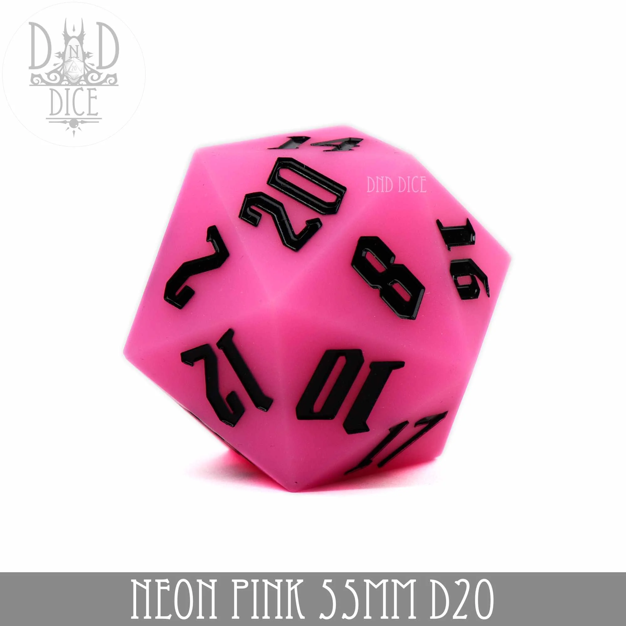 55mm D20 - Neon Pink (Silicone) - Image 2
