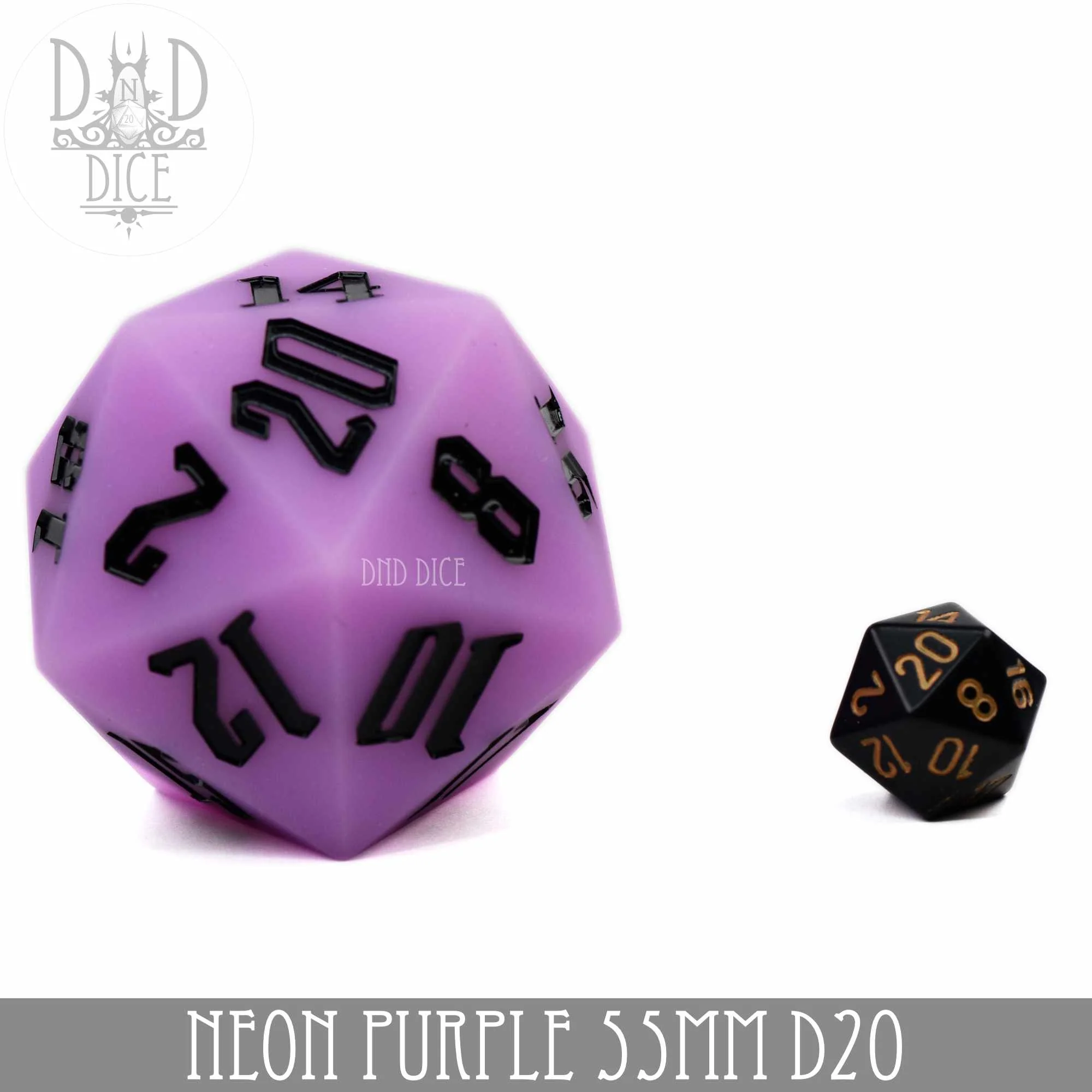 55mm D20 - Neon Purple (Silicone)