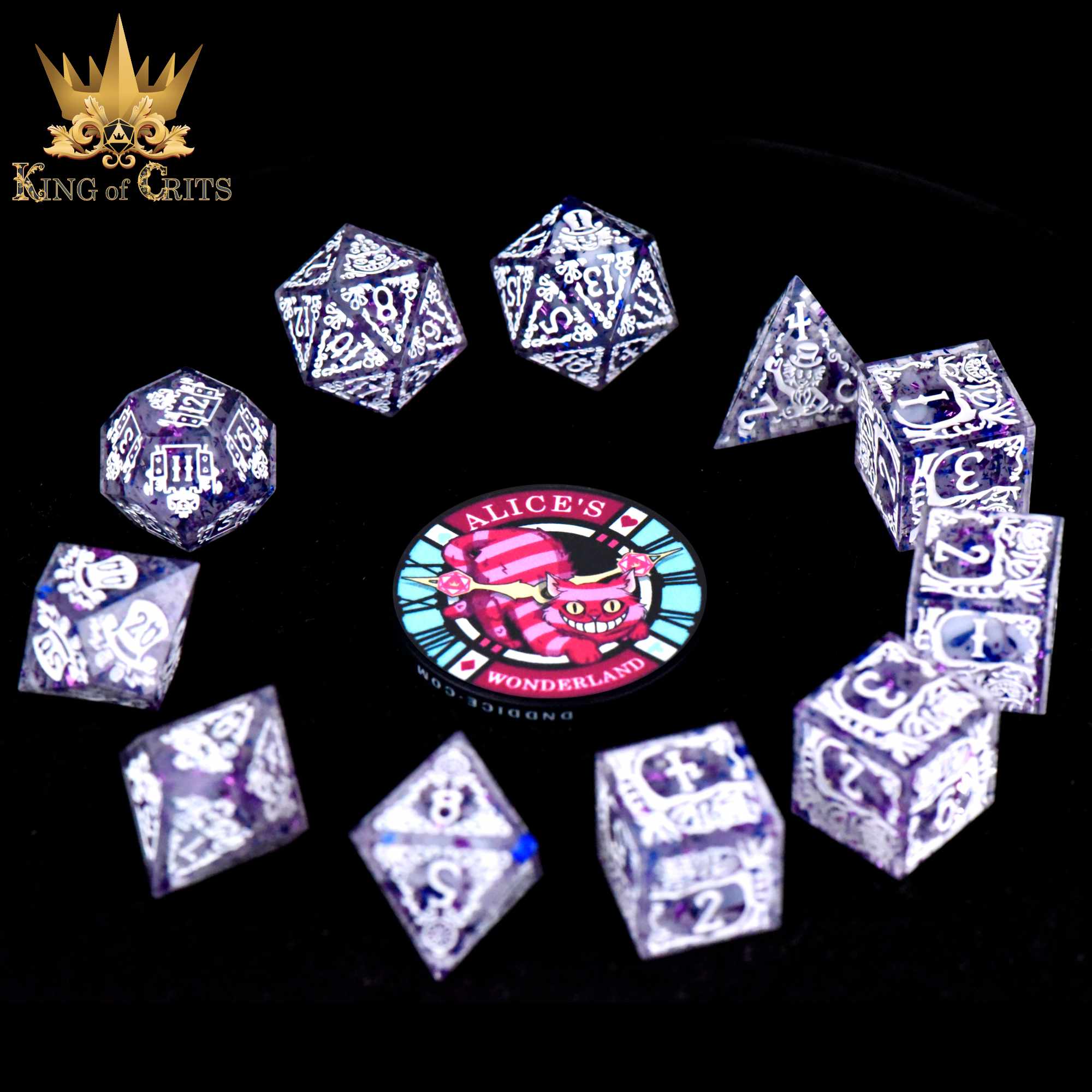 Alice's Wonderland - 11 Dice Set (Sharp Edge) - Image 3