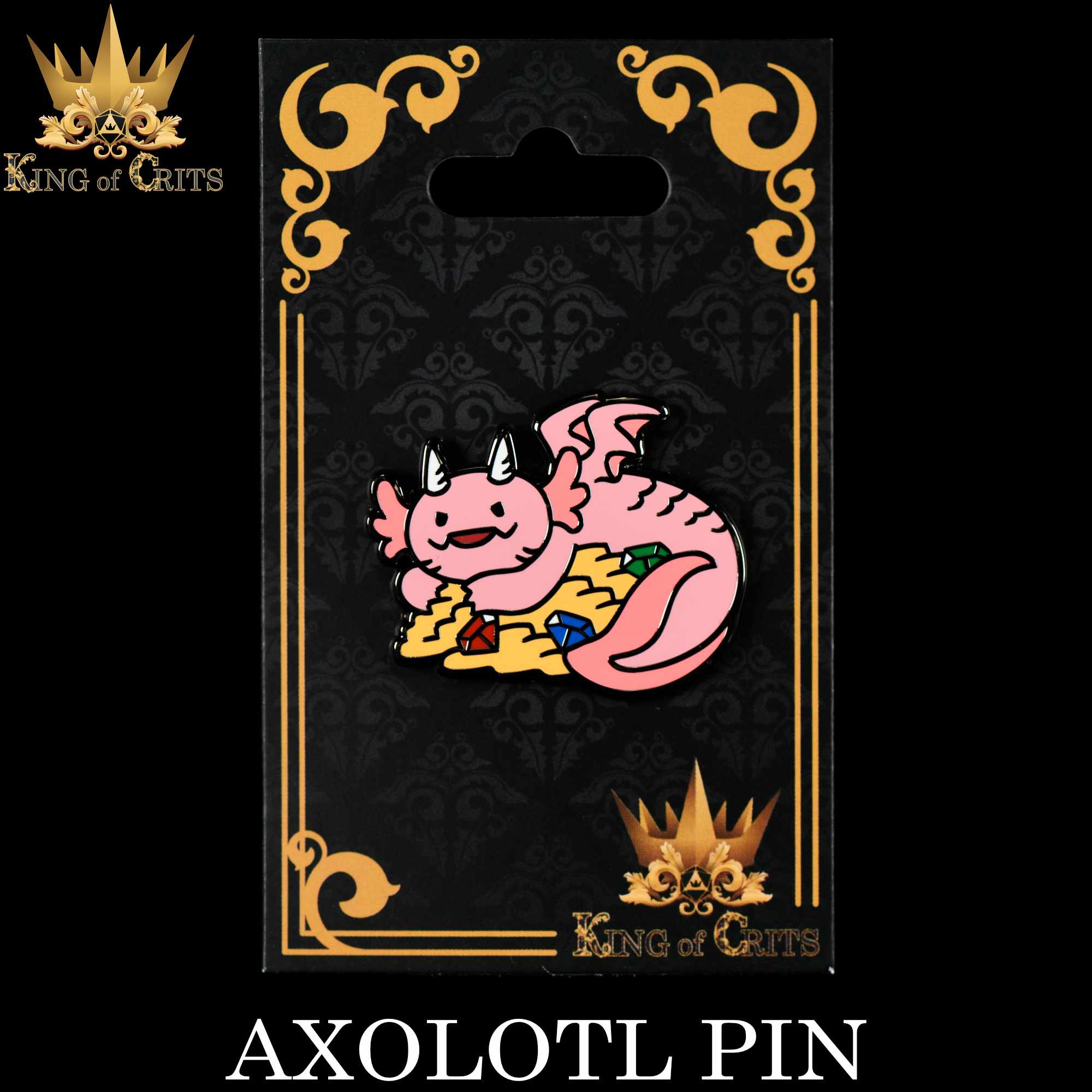 Axolotl Enamel Pin - Image 3