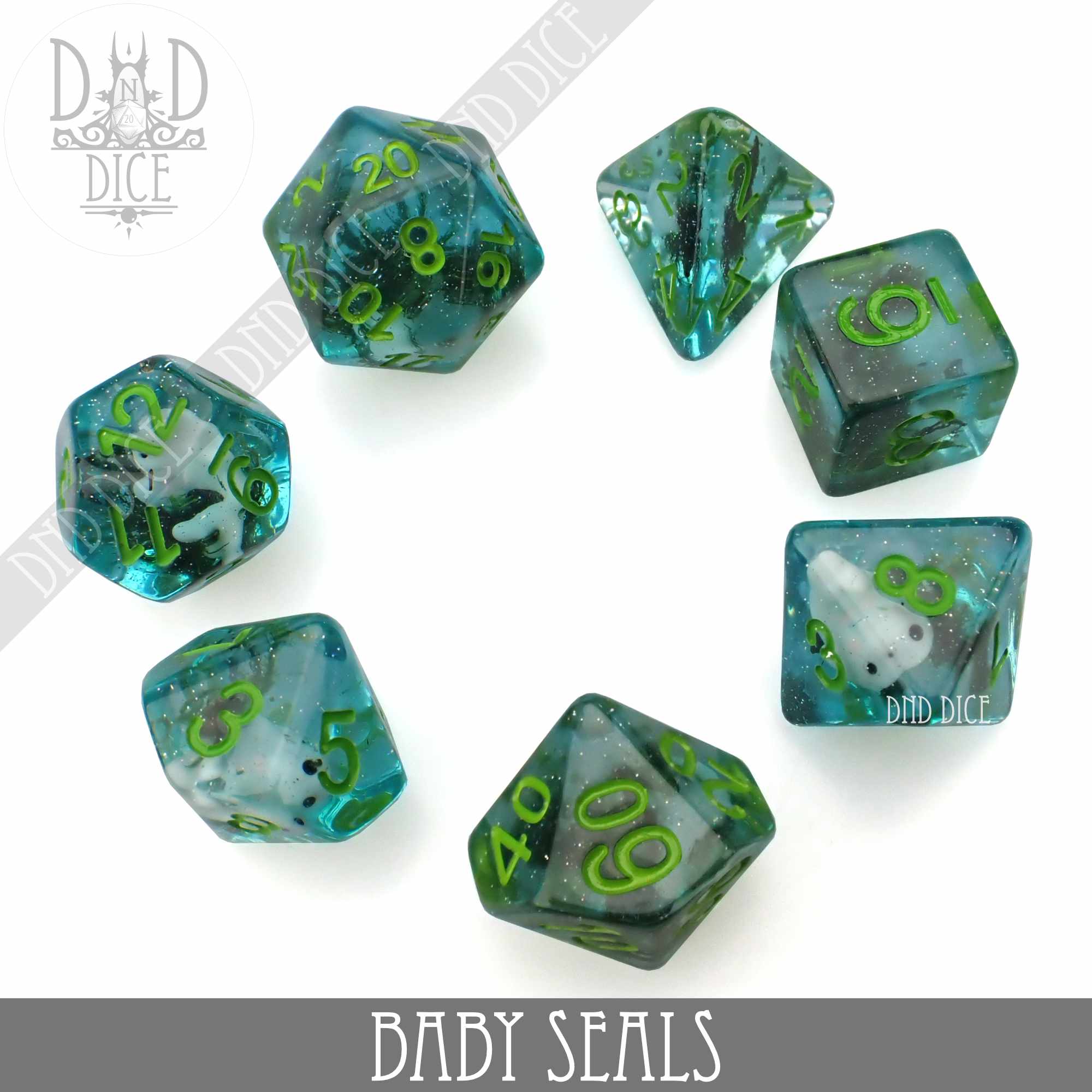 Baby Seals Dice Set - Image 3