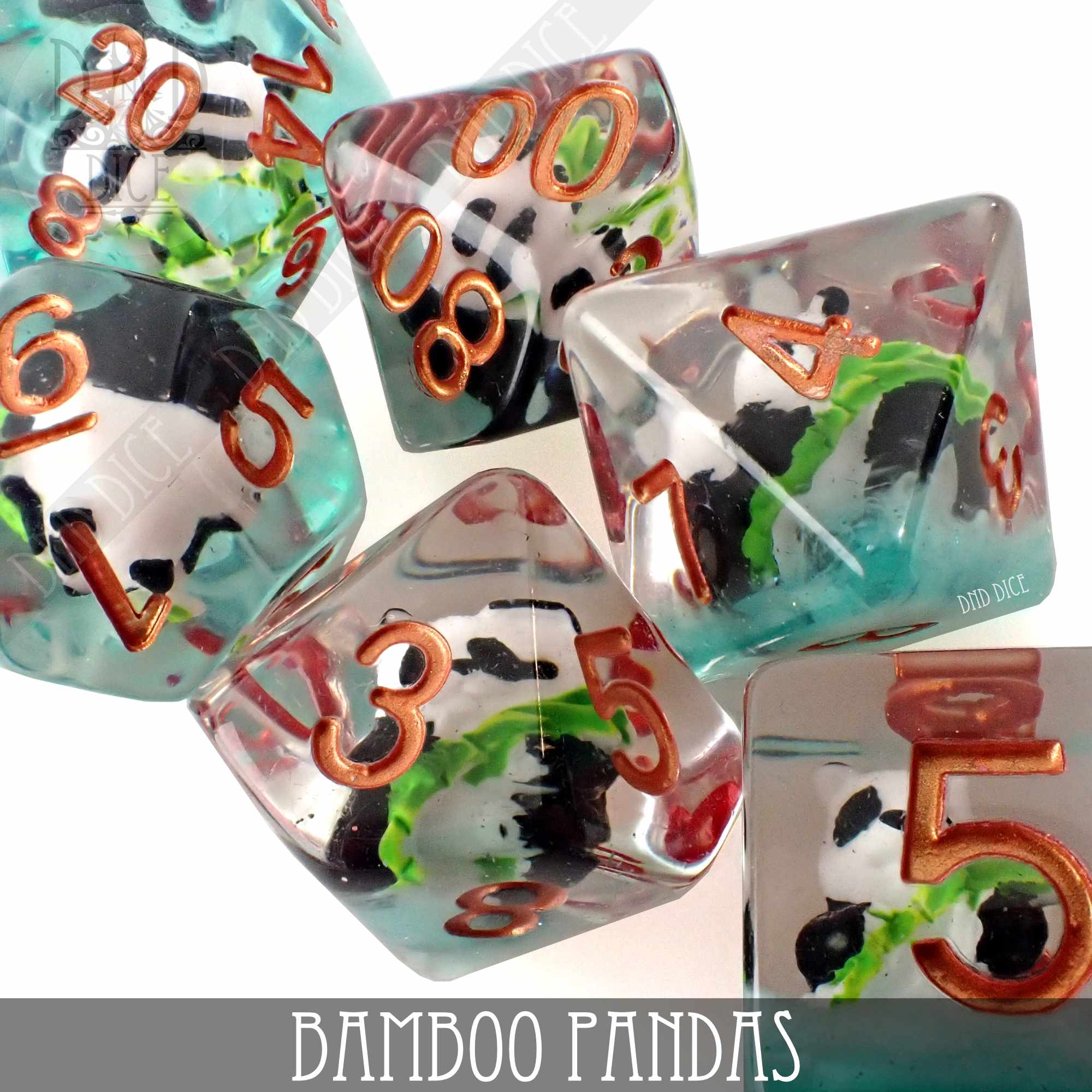 Bamboo Pandas Dice Set - Image 2