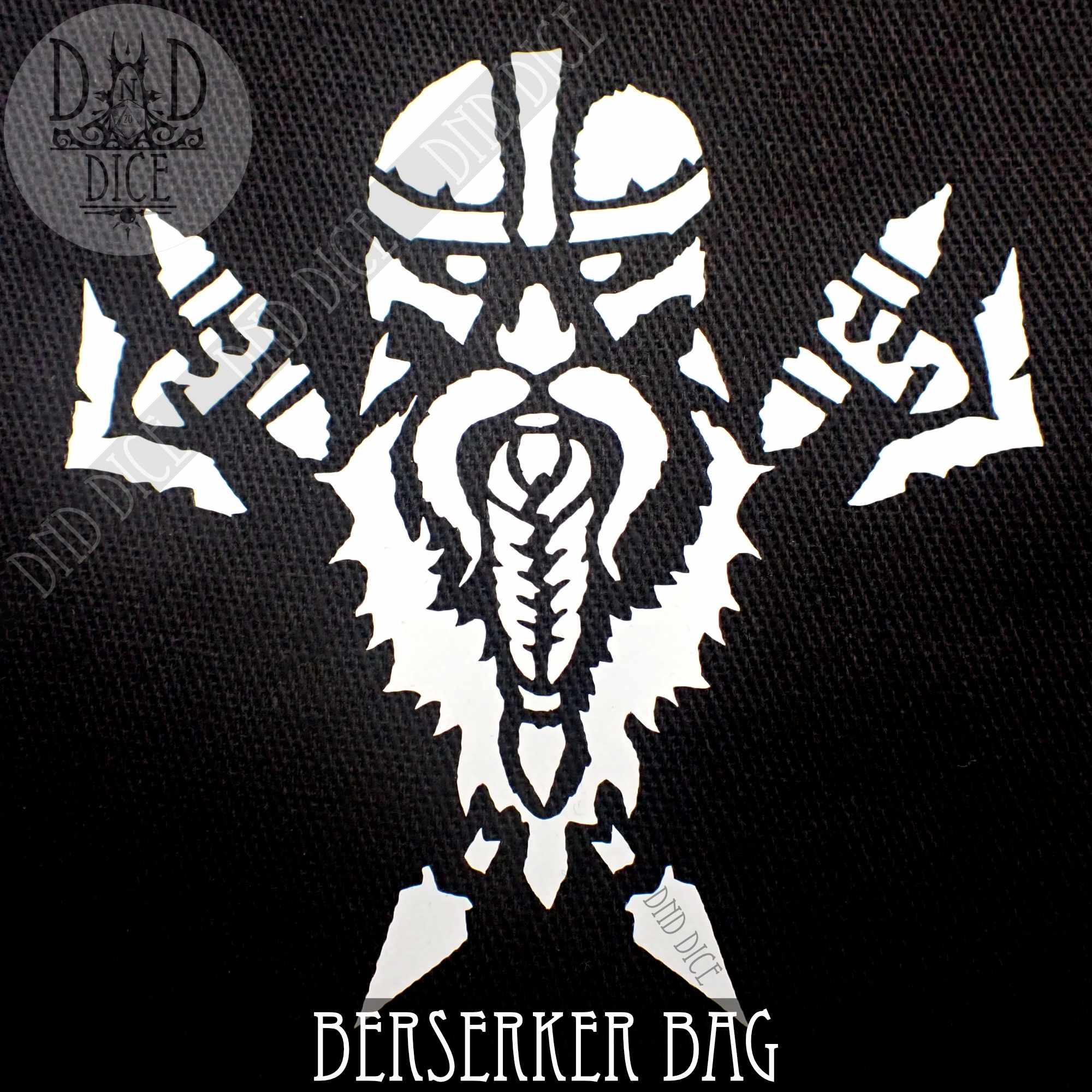 Dwarven Black & White Dice Bag - Image 2