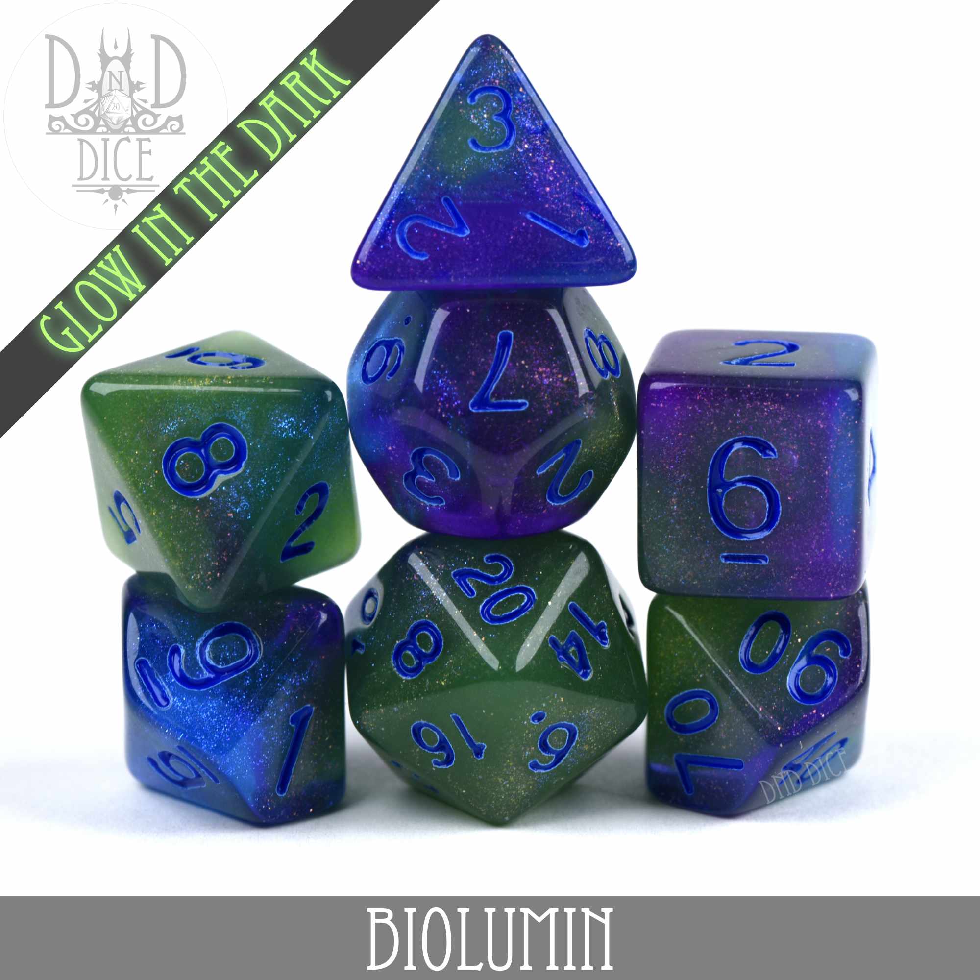 Biolumin Glow in the Dark Dice Set - Image 2