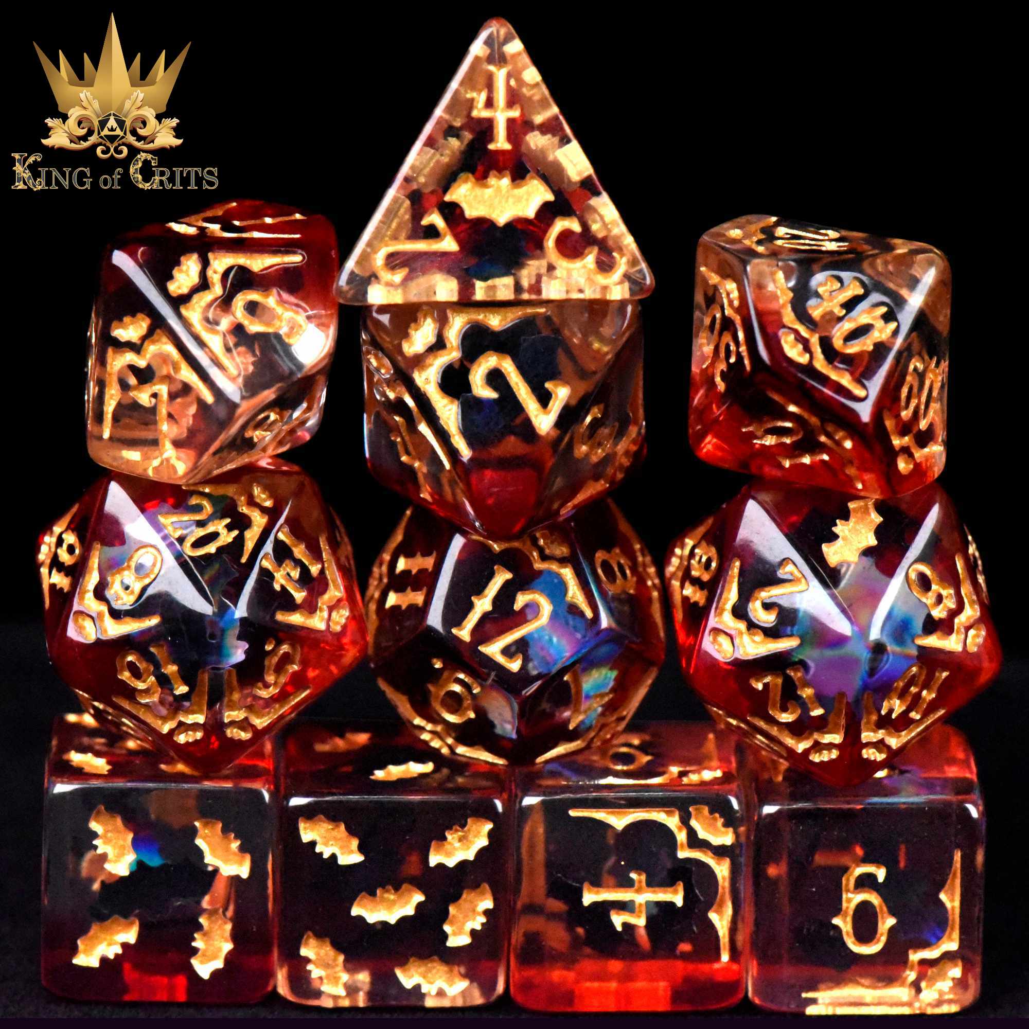 Blood Bats & Beyond 11 Dice Set - Image 2