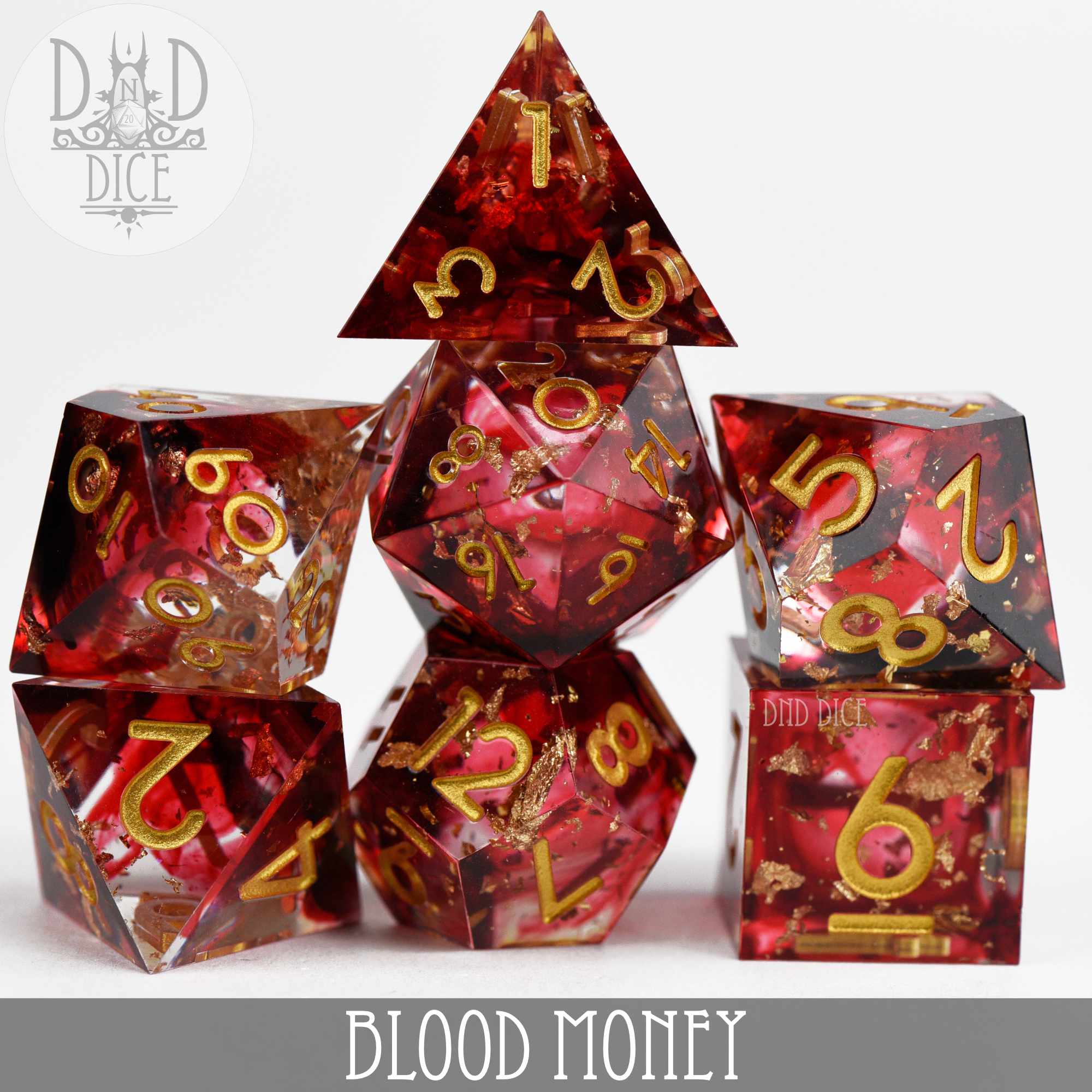 Blood Money Handmade Dice Set - Image 2