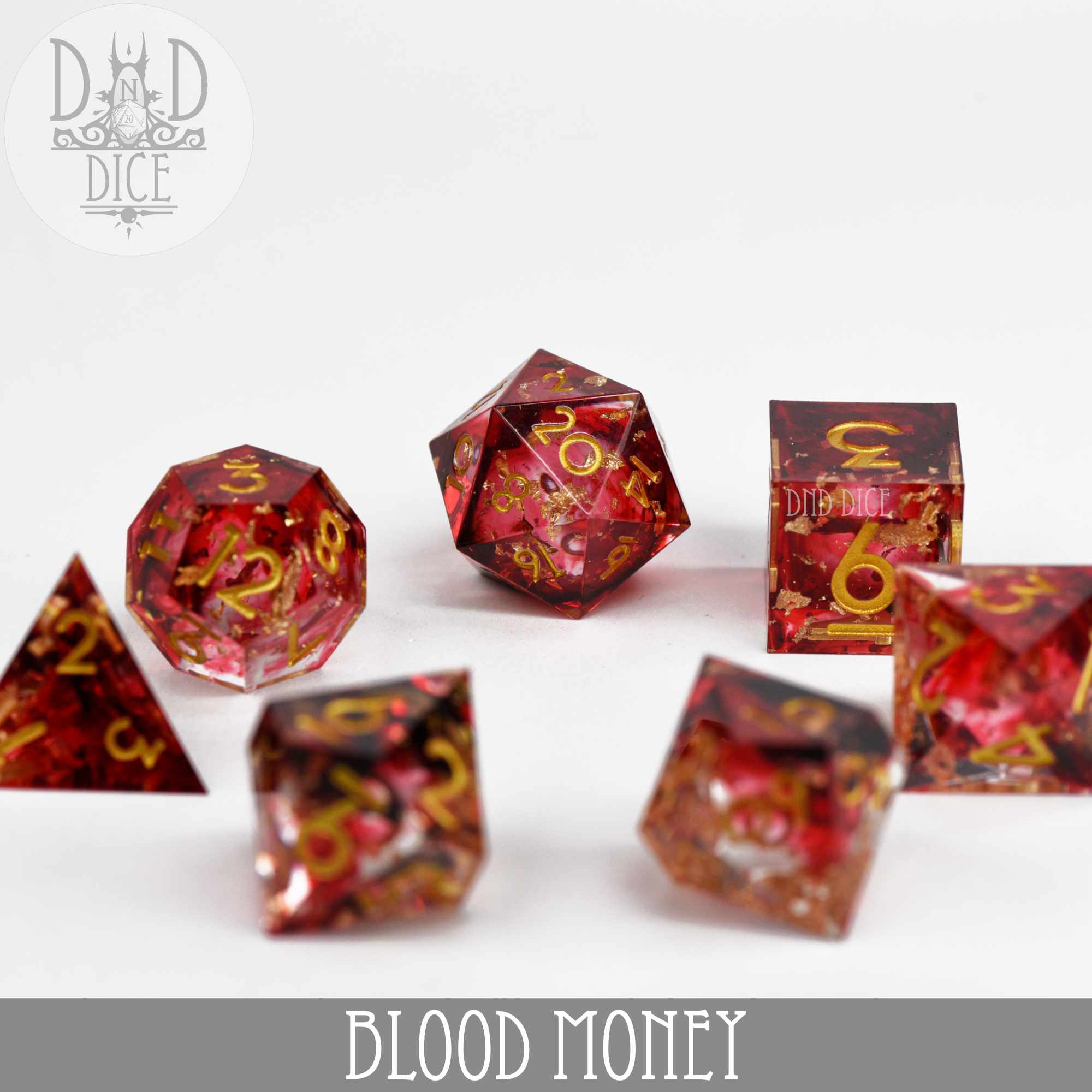 Blood Money Handmade Dice Set - Image 3