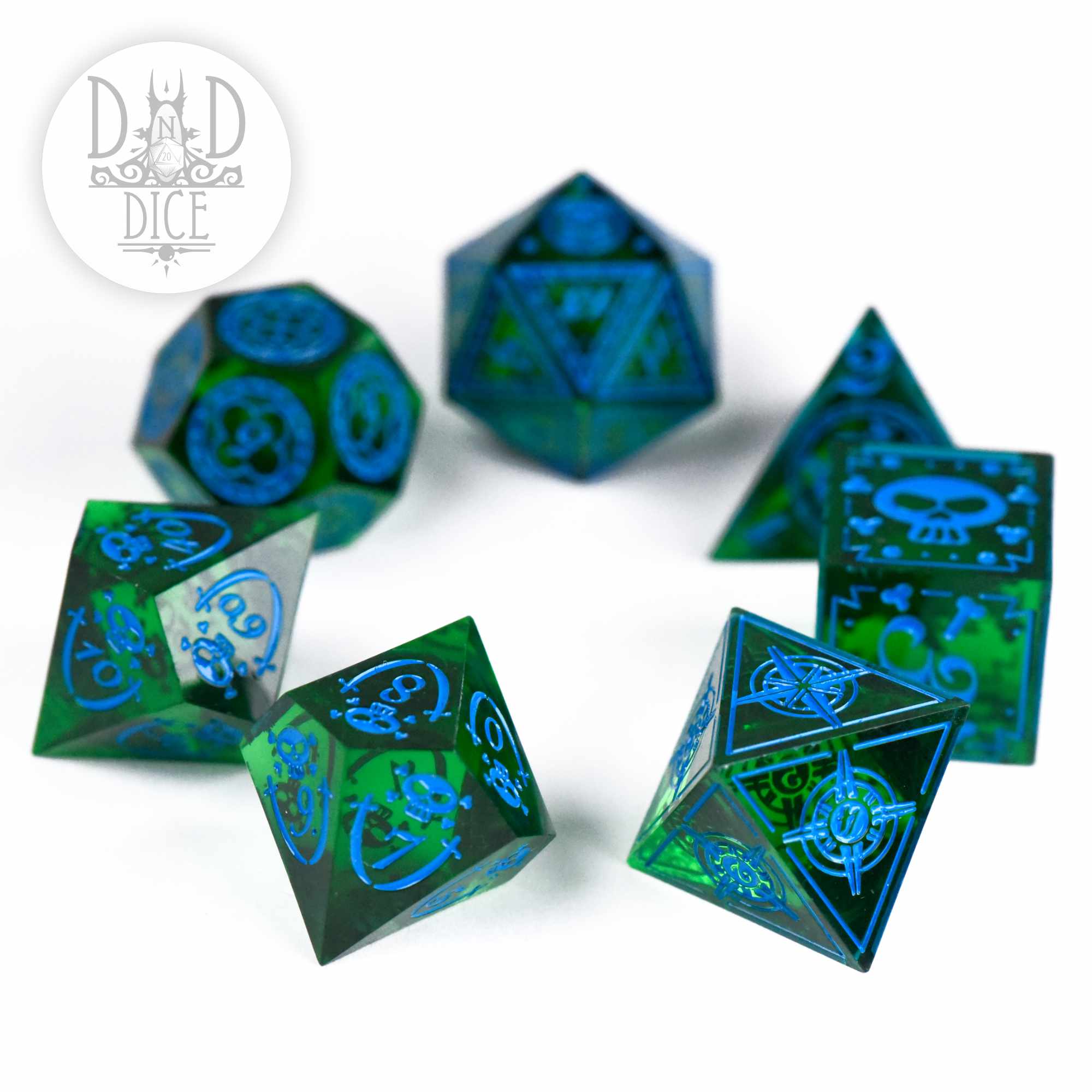 Blue Beard's Blues Handmade Dice Set - Image 3