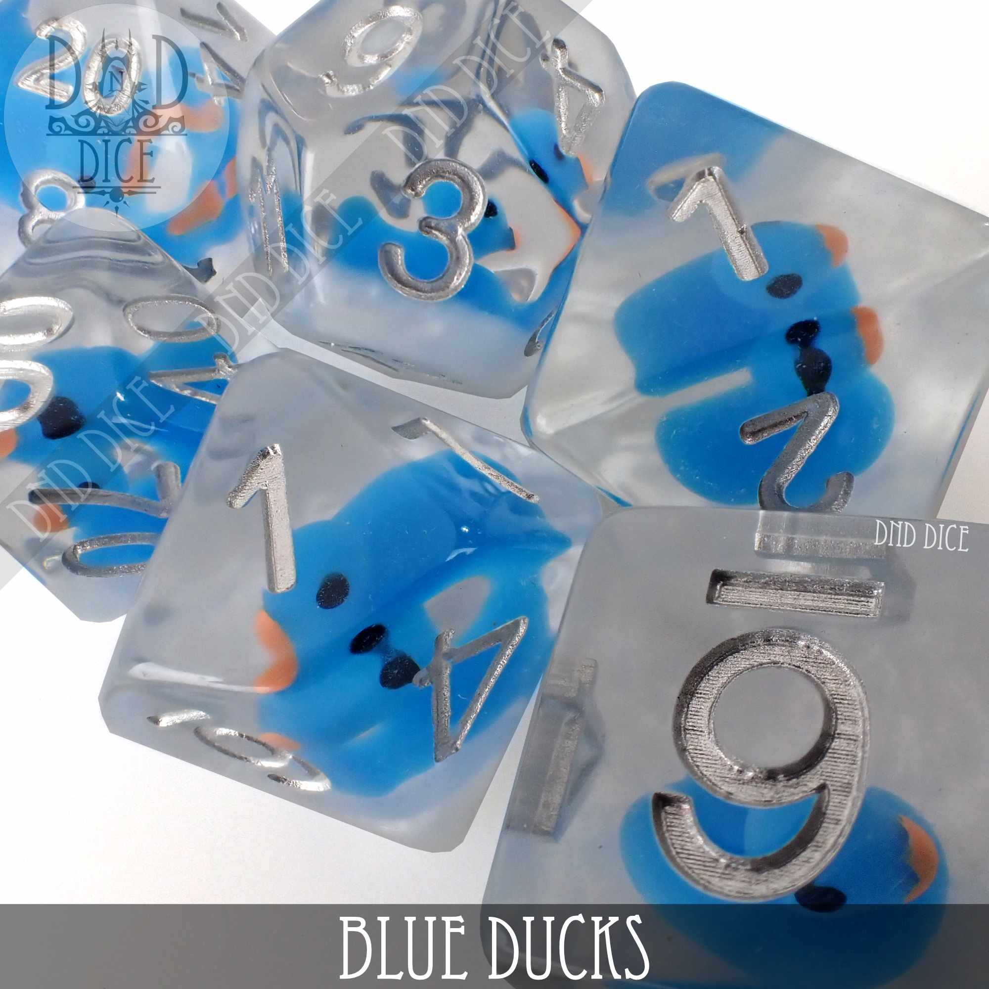Blue Ducks Dice Set - Image 2