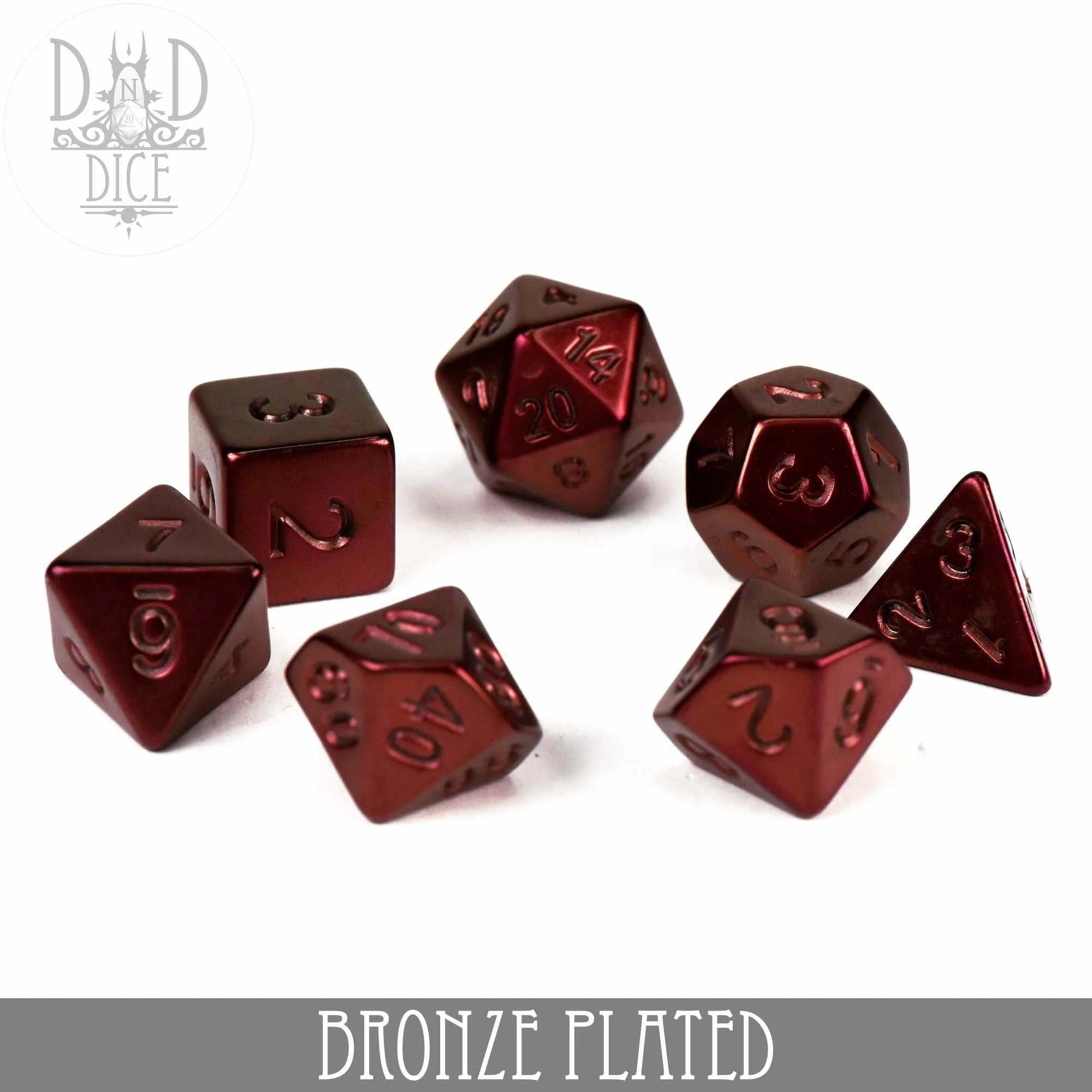 Bronze Plated Dice Set - Image 3