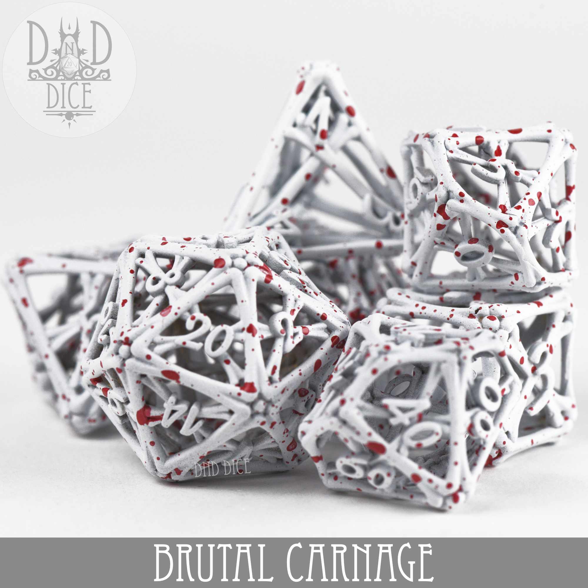 Brutal Carnage Metal Dice Set (Gift Box) - Image 2