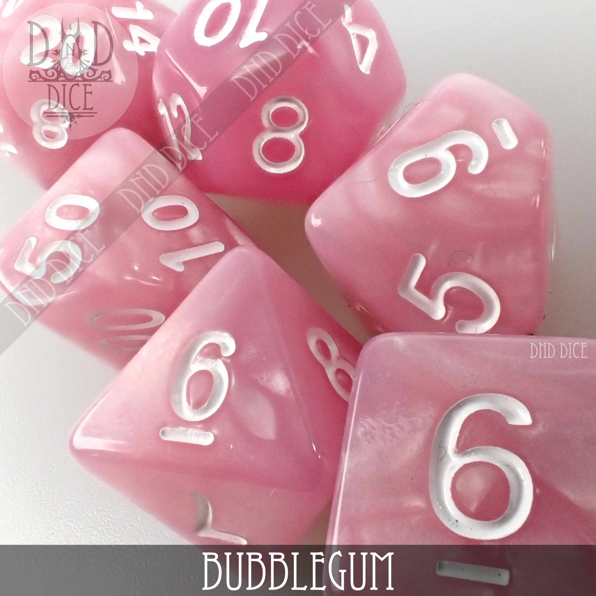 Bubblegum Dice Set - Image 2