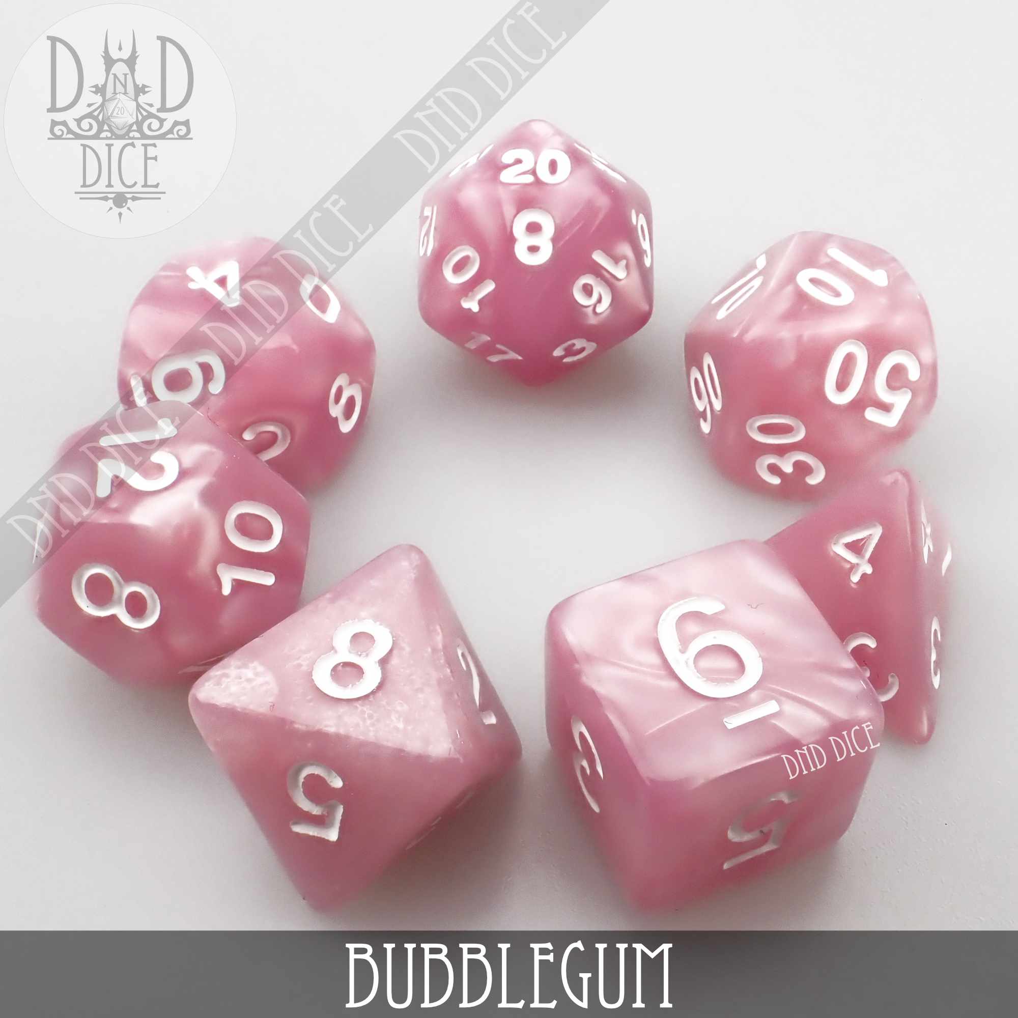 Bubblegum Dice Set - Image 3