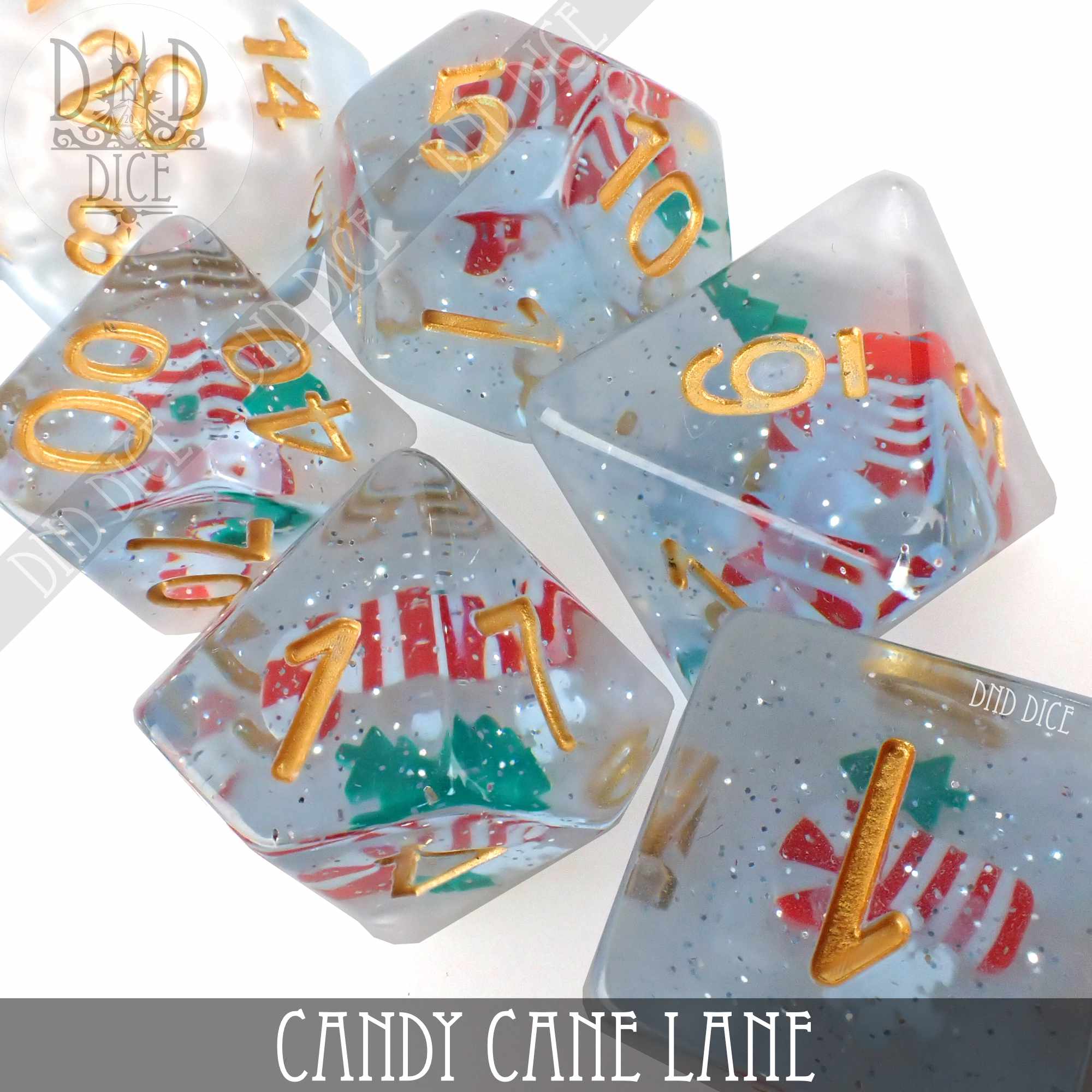 Candy Cane Lane Dice Set - Image 2