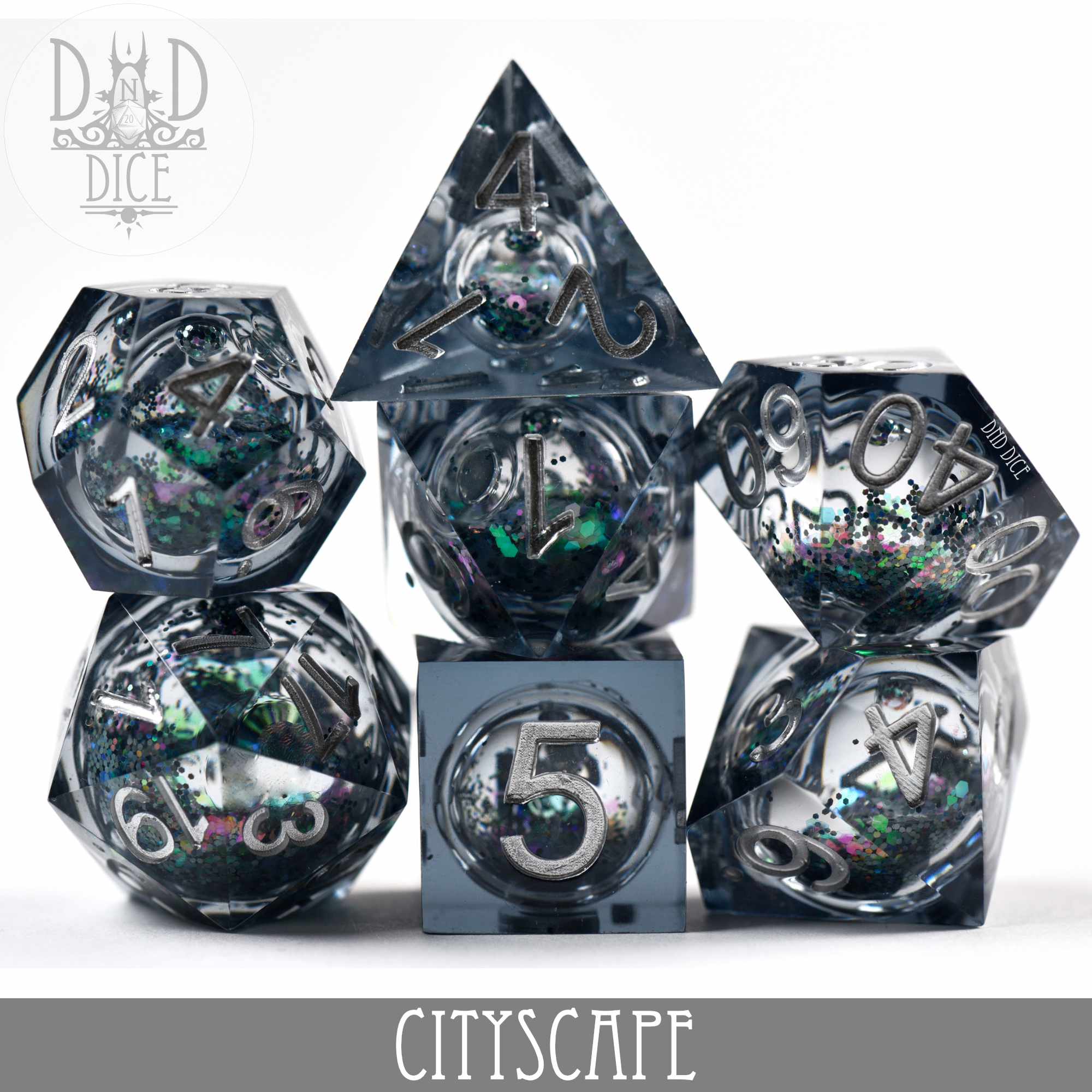 Cityscape Liquid Core Dice Set - Image 2