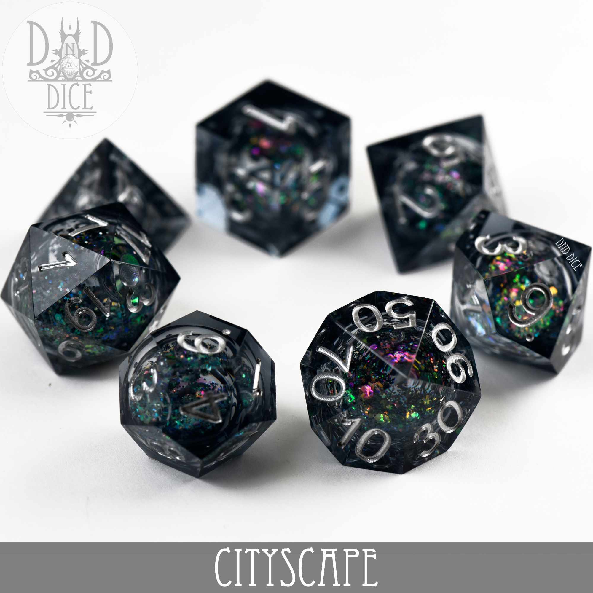 Cityscape Liquid Core Dice Set - Image 4
