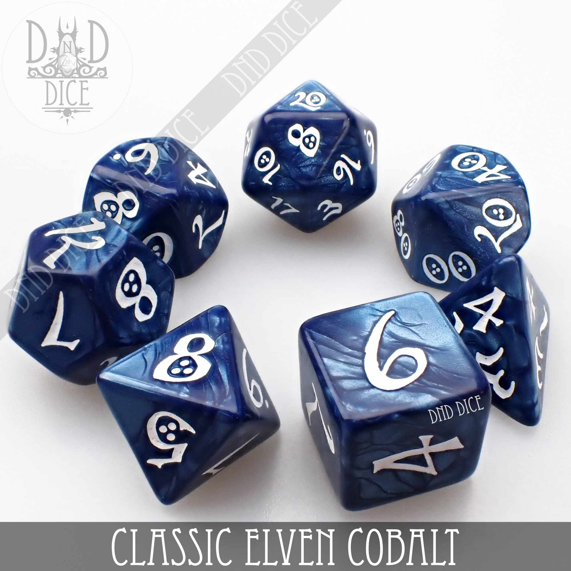 Classic Cobalt Dice Set - Image 3