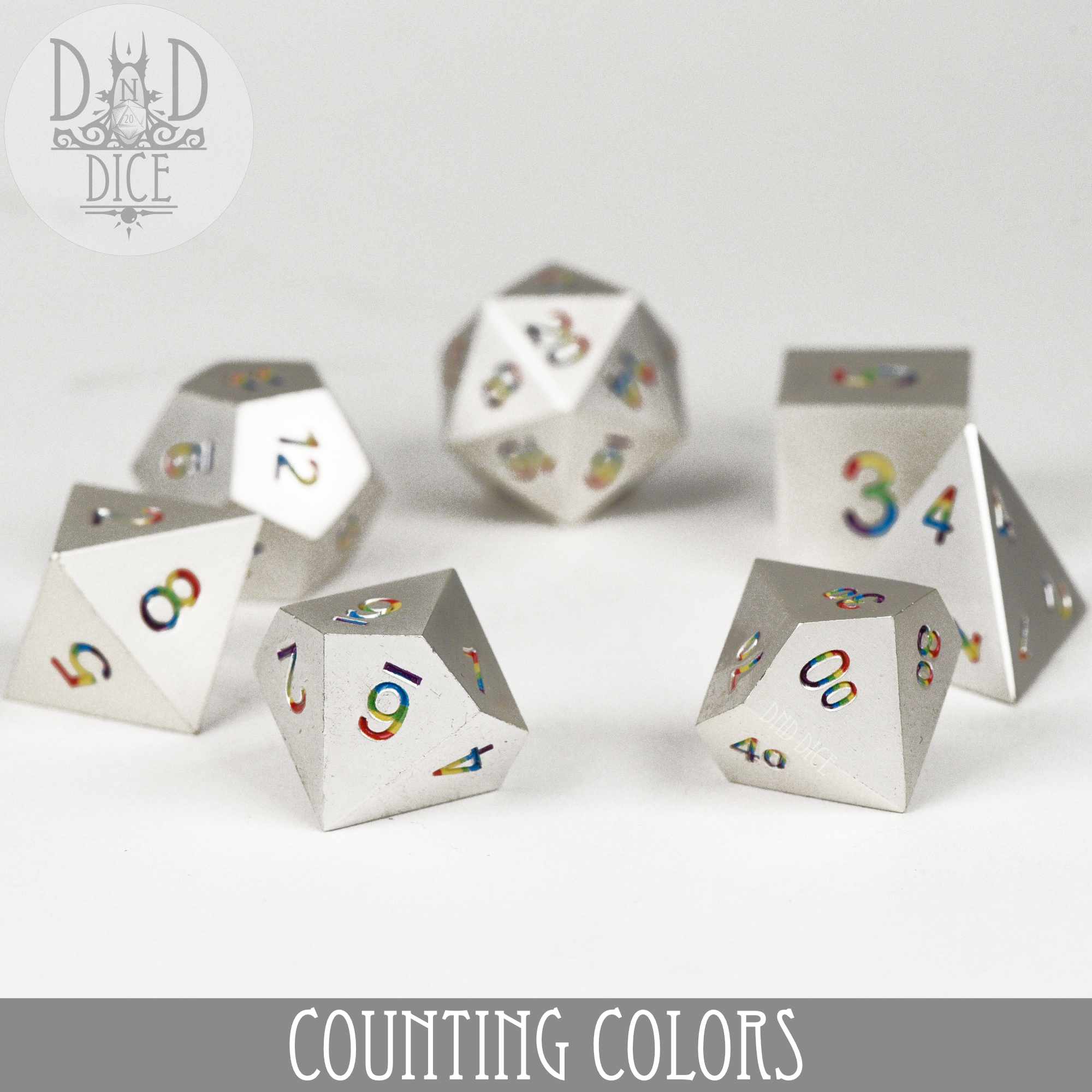 Counting Colors Metal Dice Set - Image 3