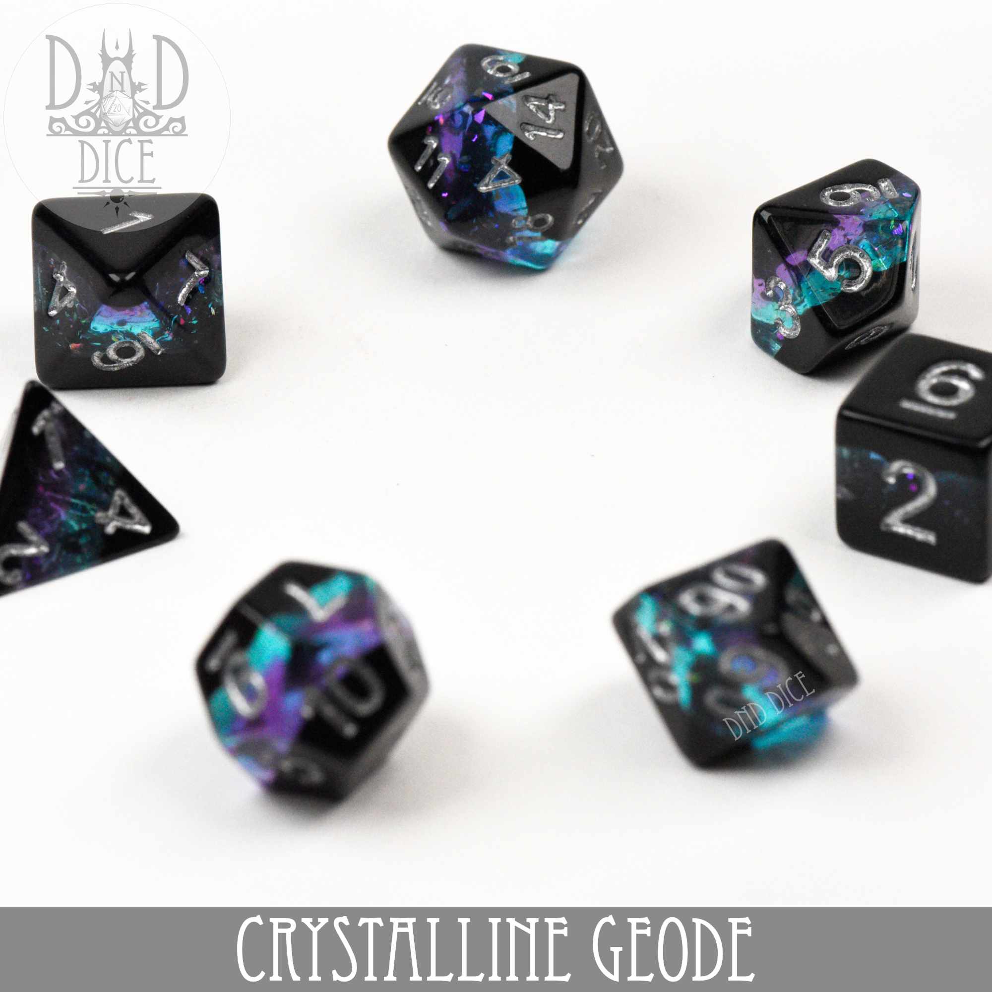Crystalline Geode Dice Set - Image 3