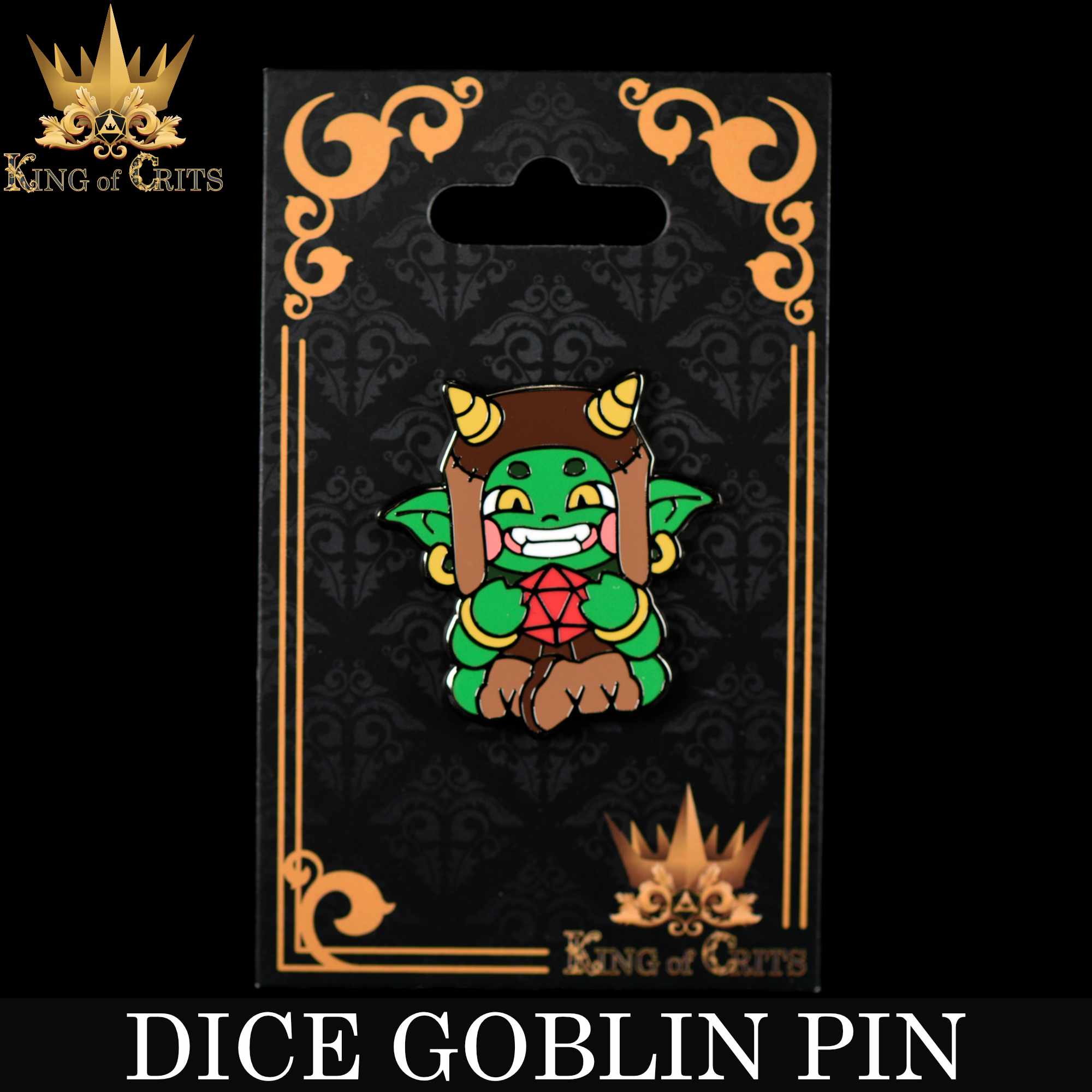 Dice Goblin Enamel Pin - Image 2