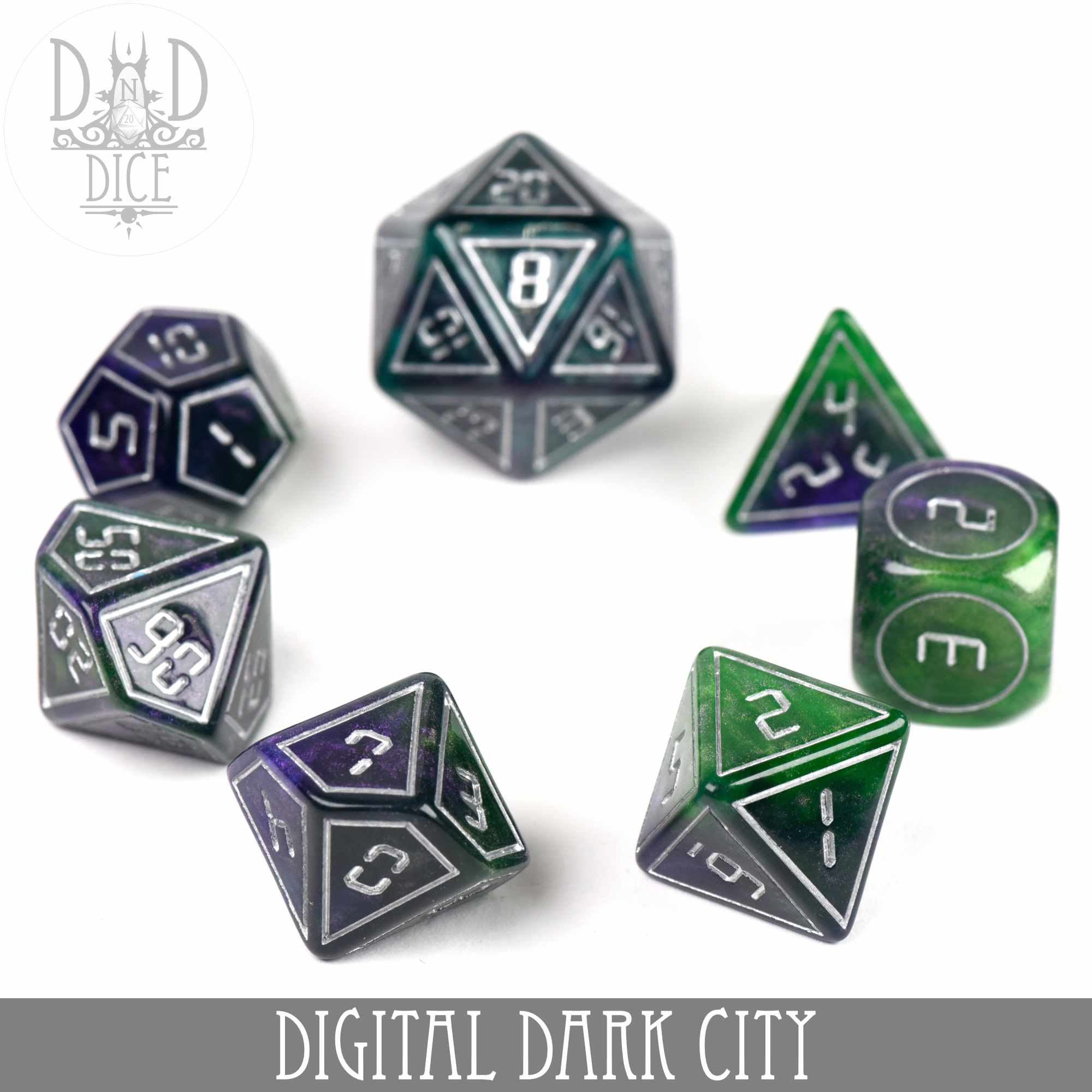 Digital Dark City Dice Set - Image 3