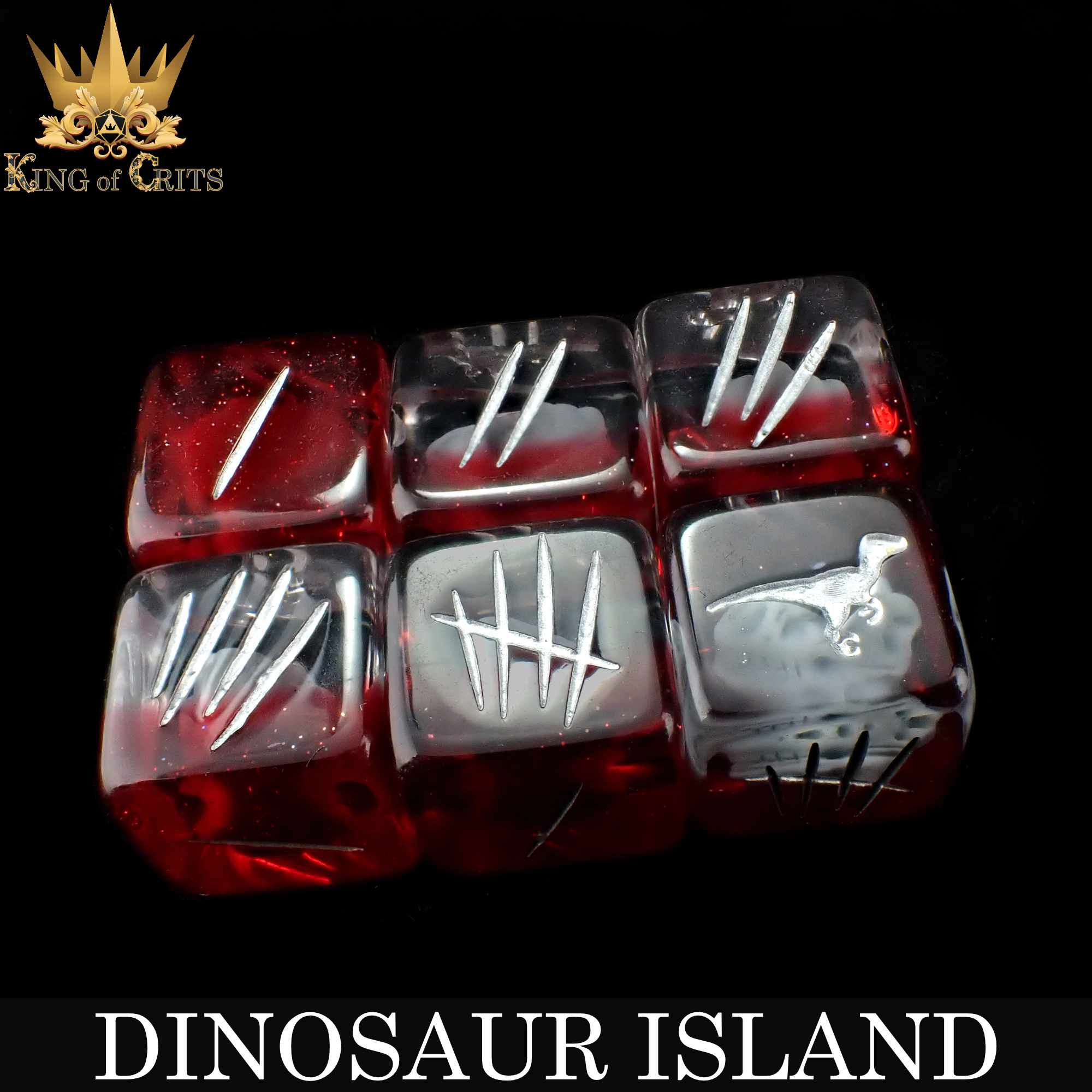 Dinosaur Island 11 Dice Set - Image 6