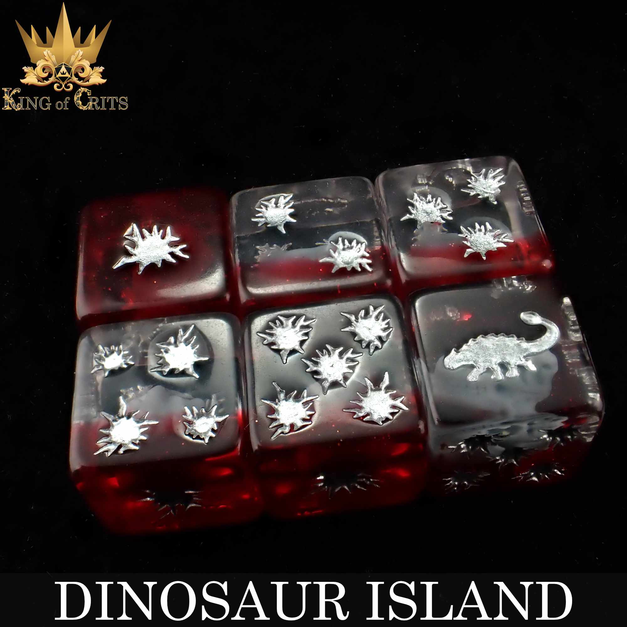 Dinosaur Island 11 Dice Set - Image 7