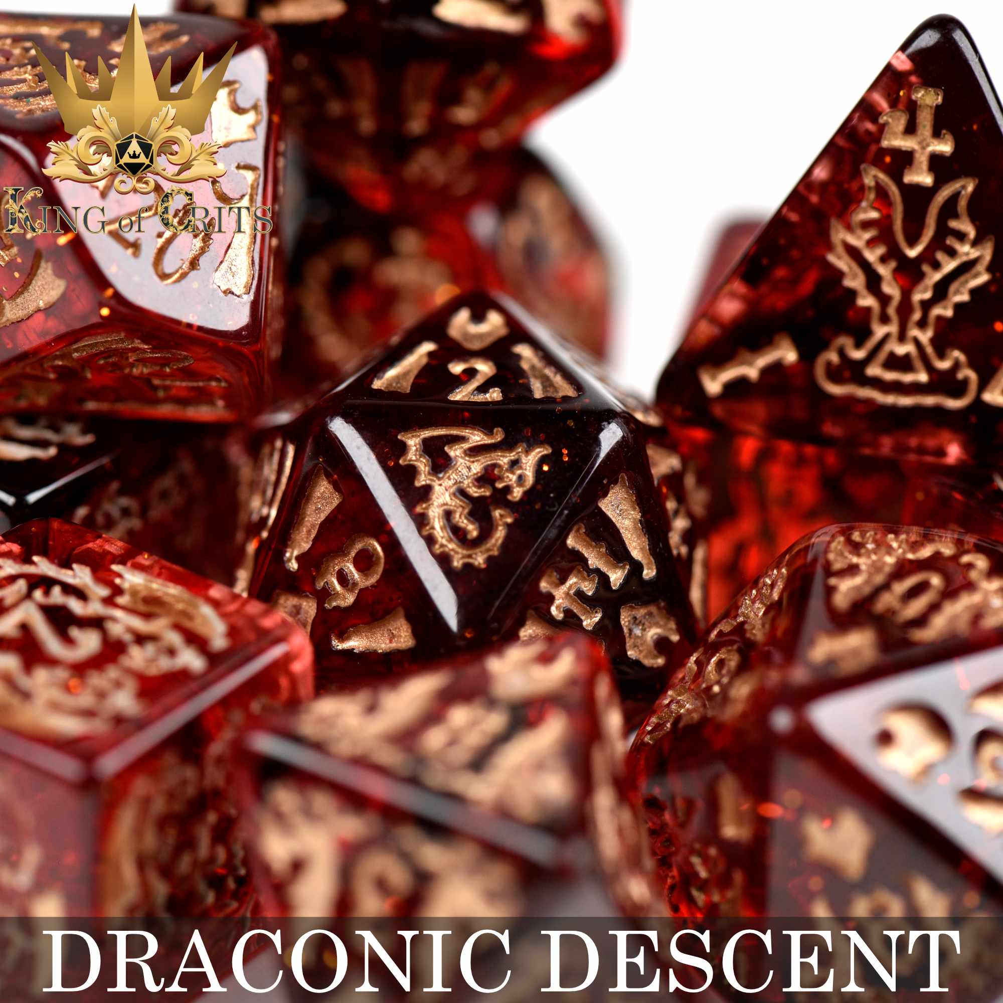 Draconic Descent 11 Dice Set - Image 3