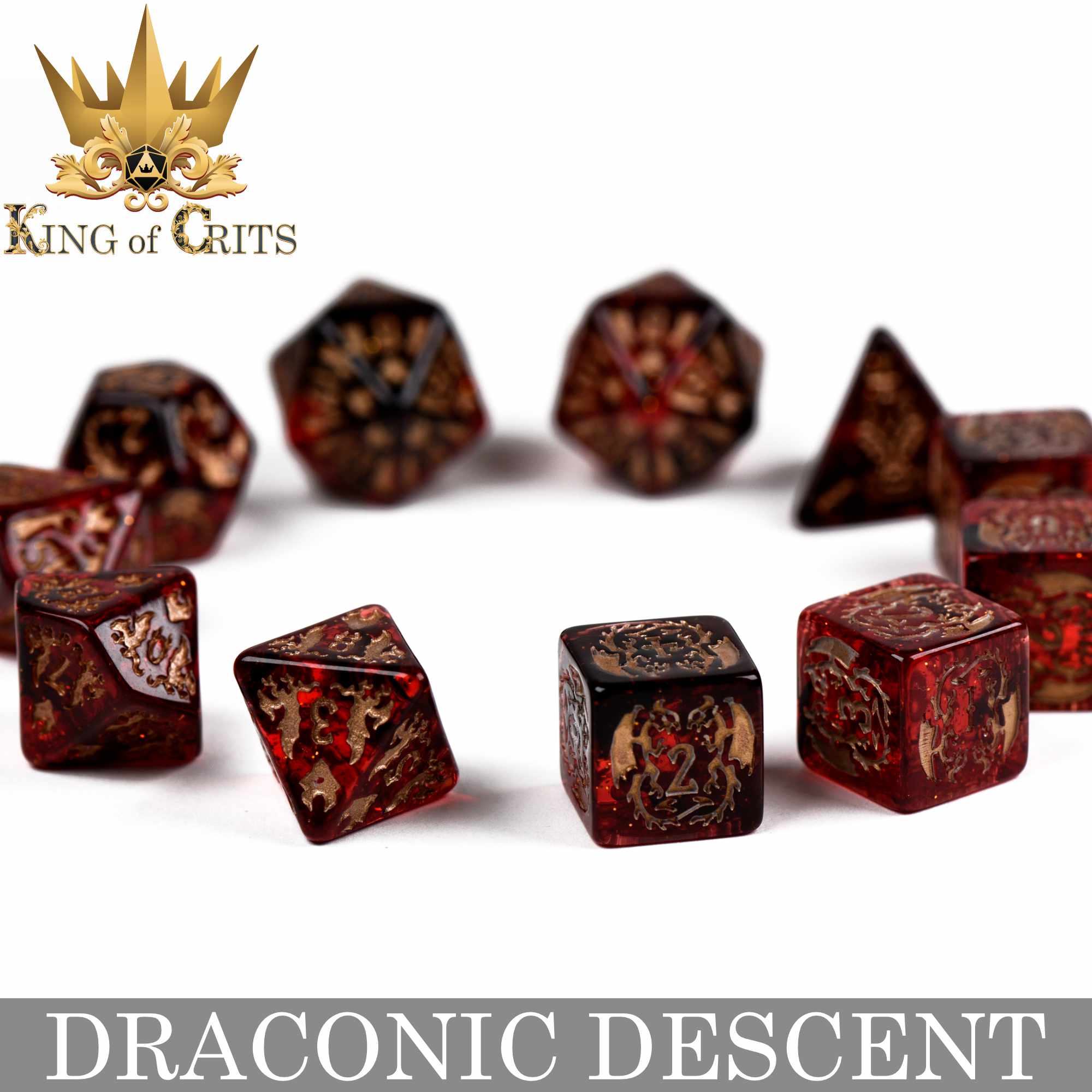 Draconic Descent 11 Dice Set - Image 4