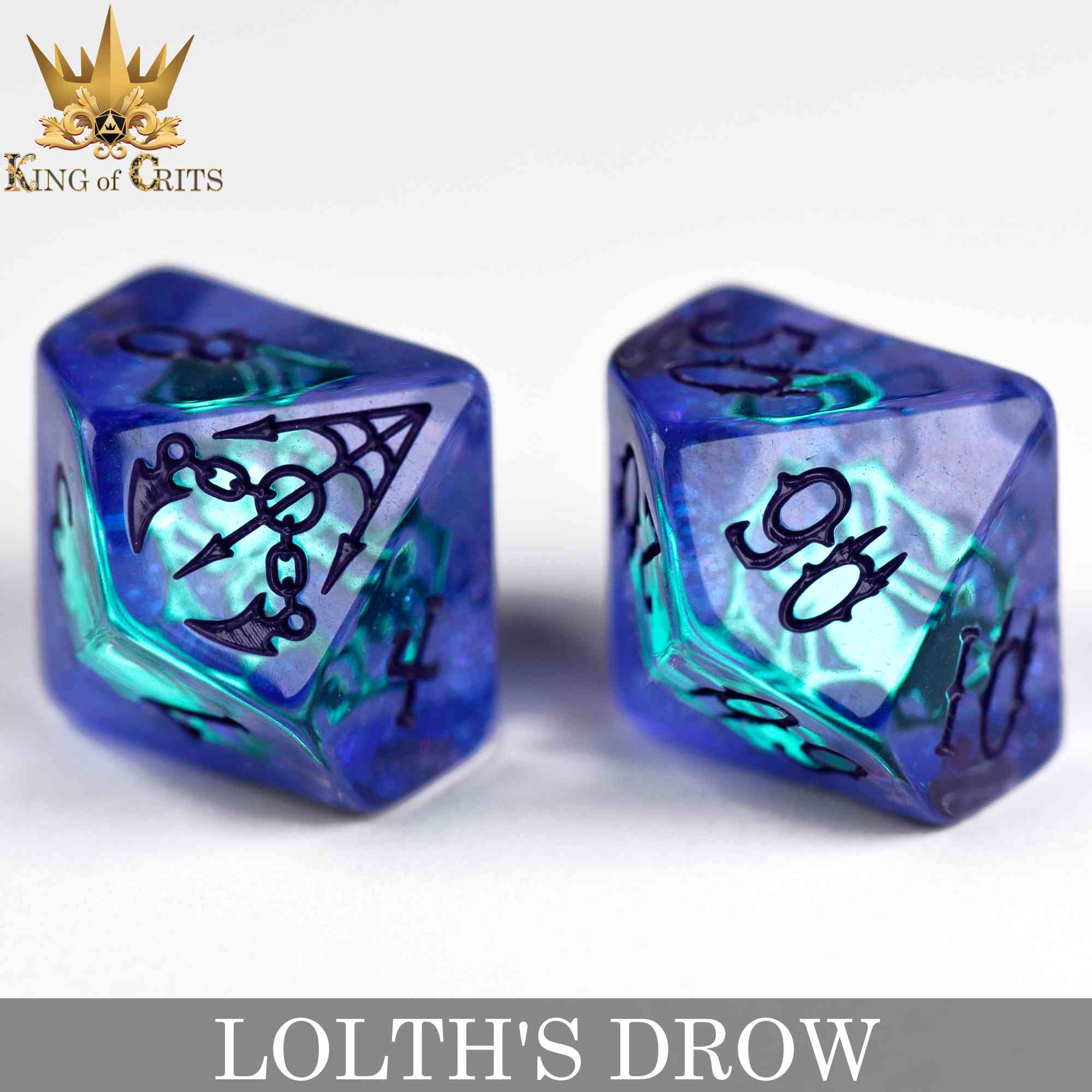 Lolth's Drow 11 Dice Set - Image 14