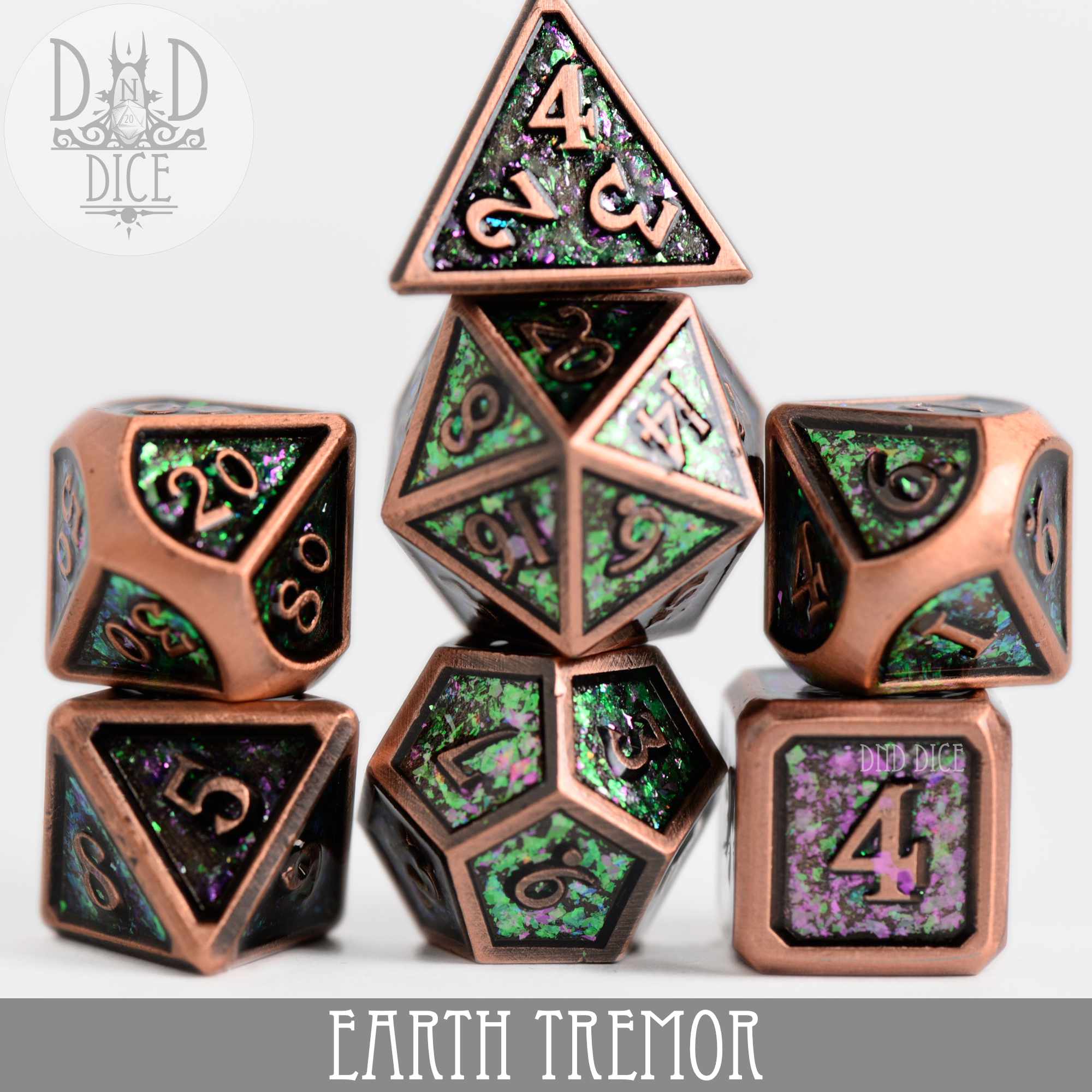 Earth Tremor Metal Dice Set - Image 2