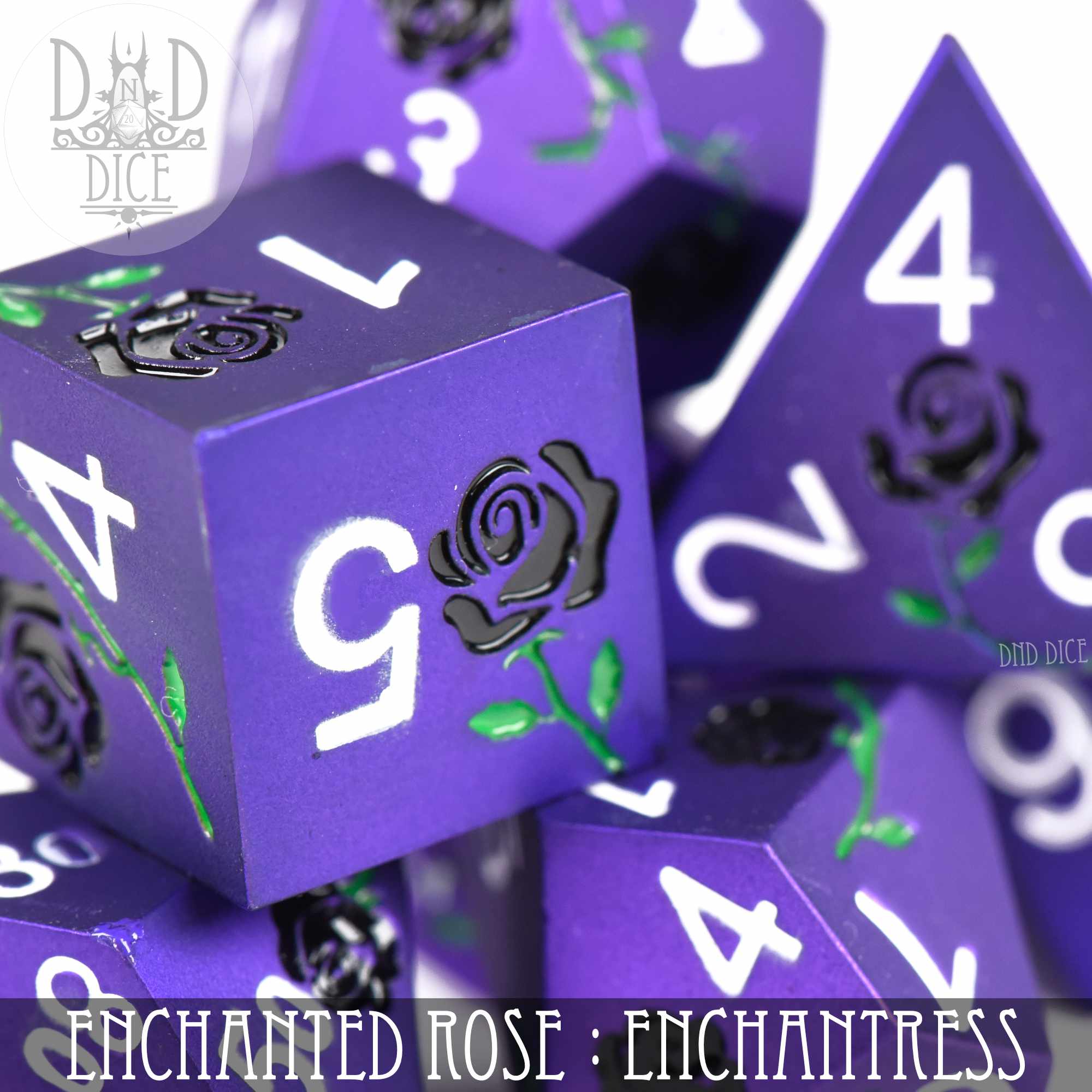 Enchanted Rose: Enchantress - Metal Dice Set - Image 2