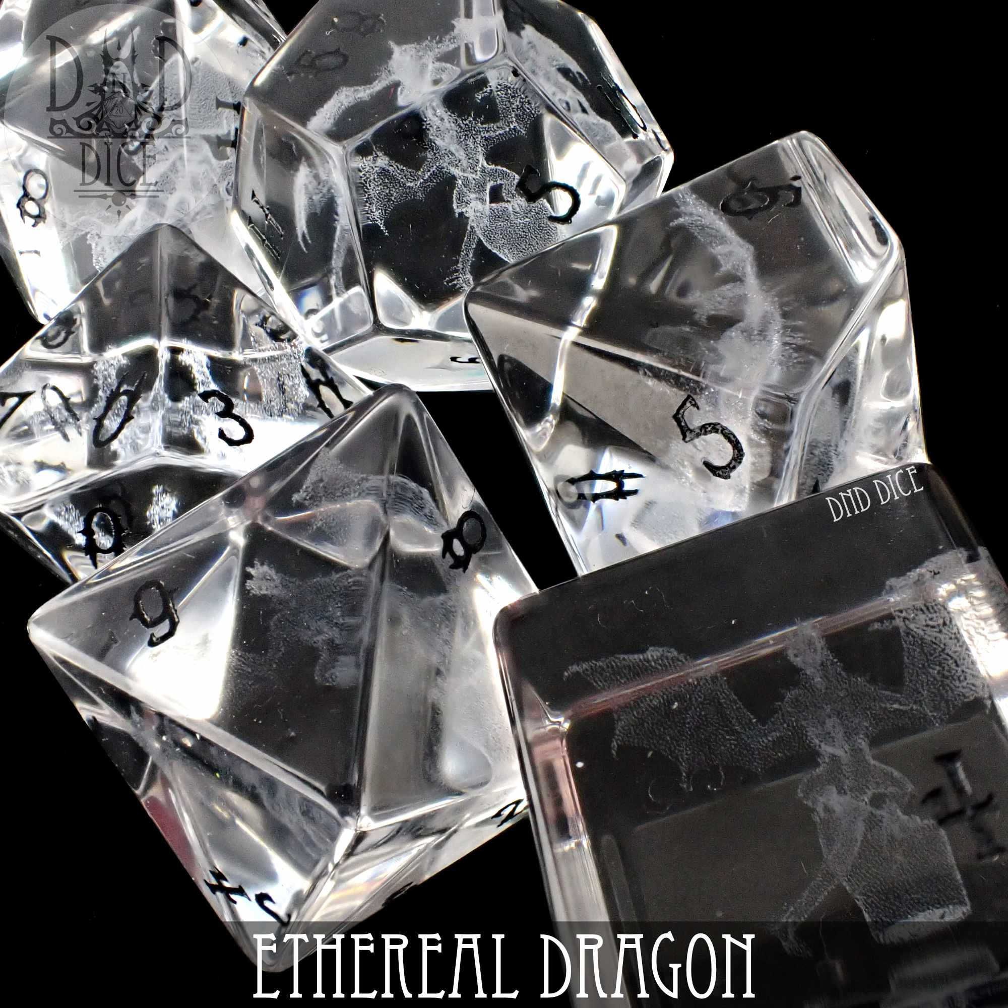Ethereal Dragon Glass Dice Set (Gift Box) - Image 2