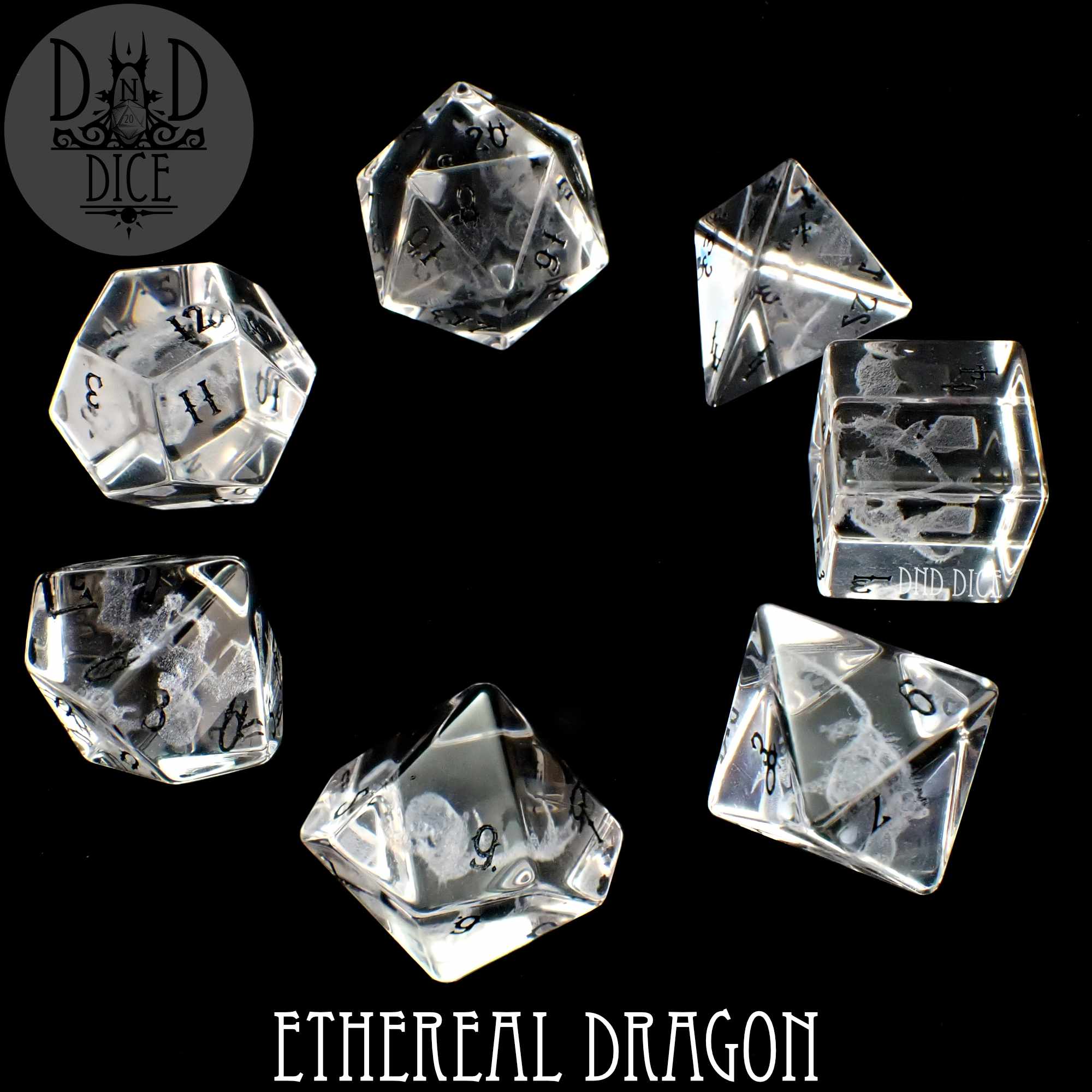 Ethereal Dragon Glass Dice Set (Gift Box) - Image 3