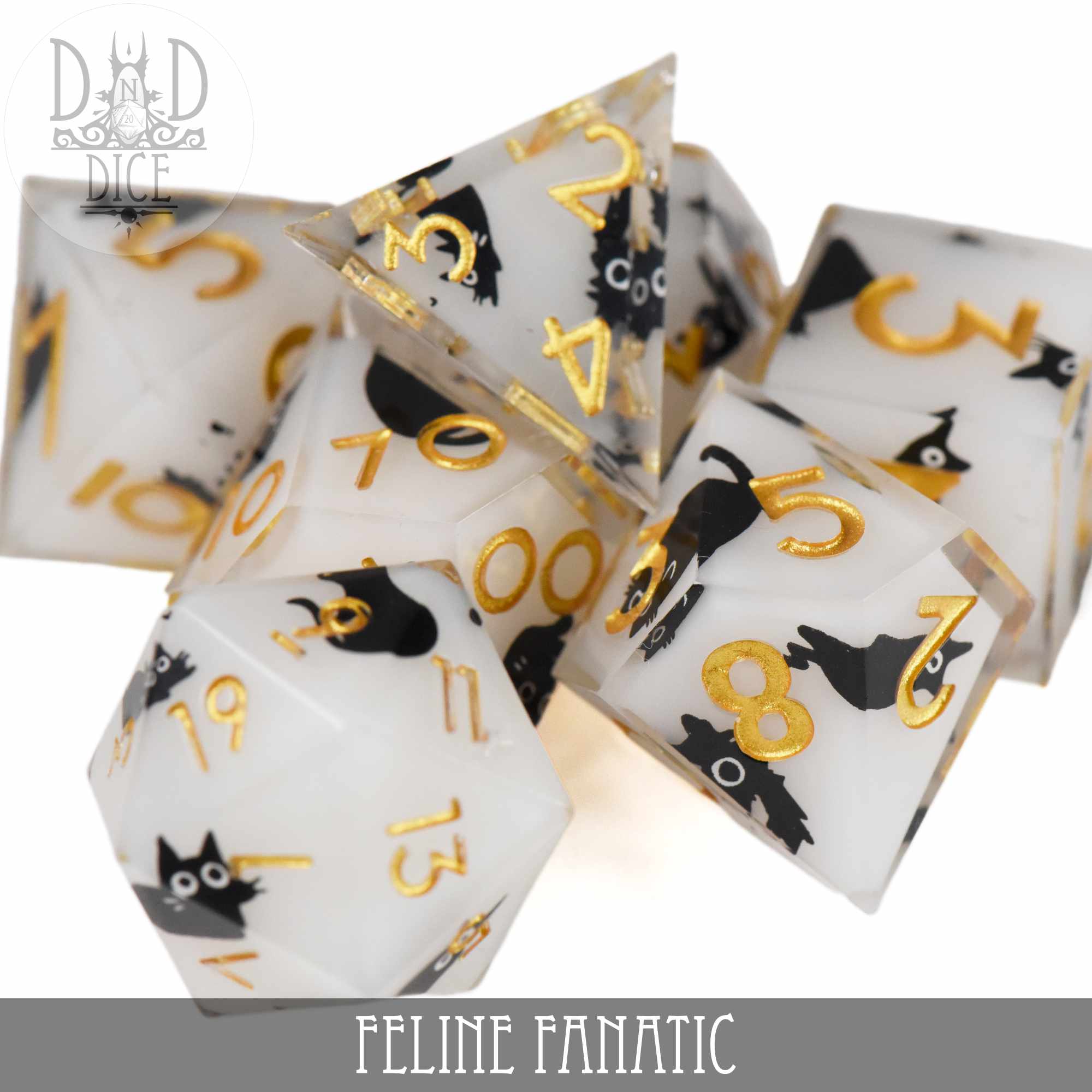Feline Fanatic Handmade Dice Set - Image 2