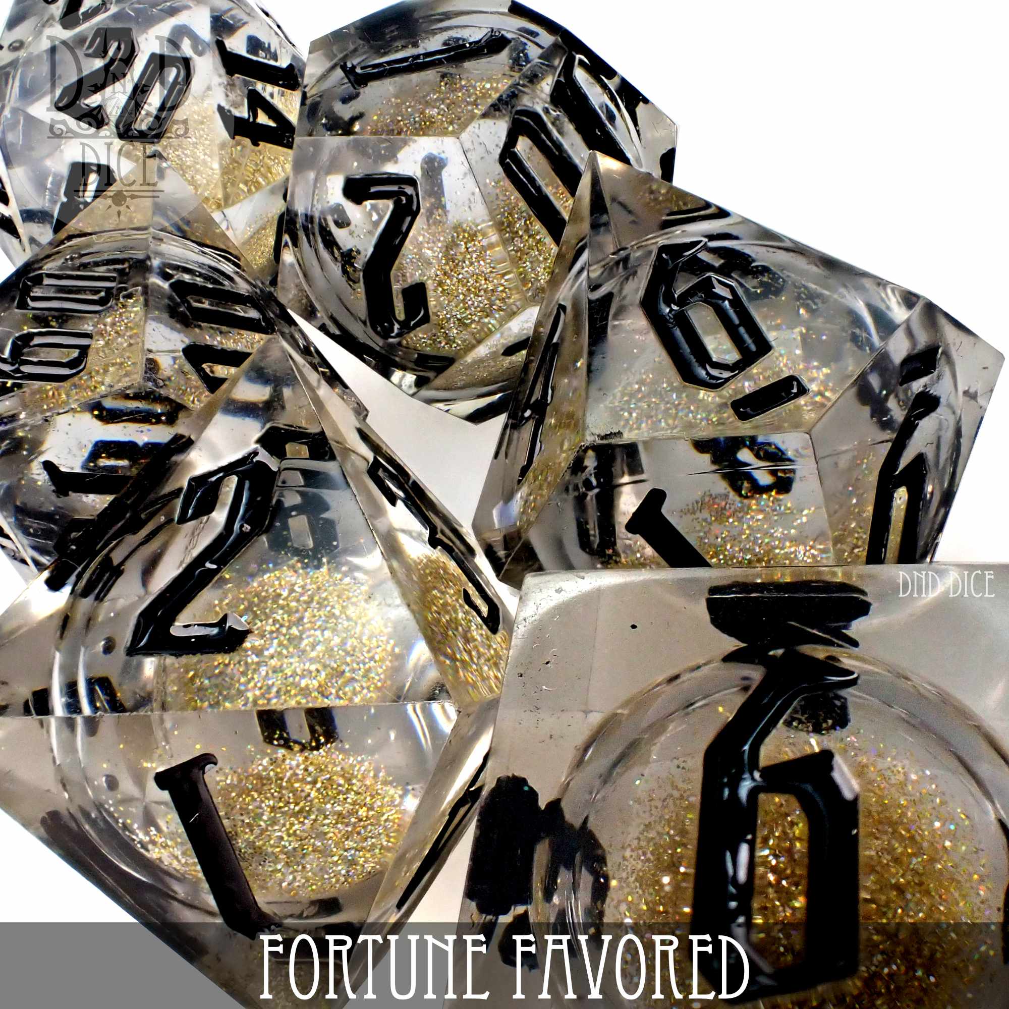 Fortune Favored Liquid Core Dice Set - Image 2