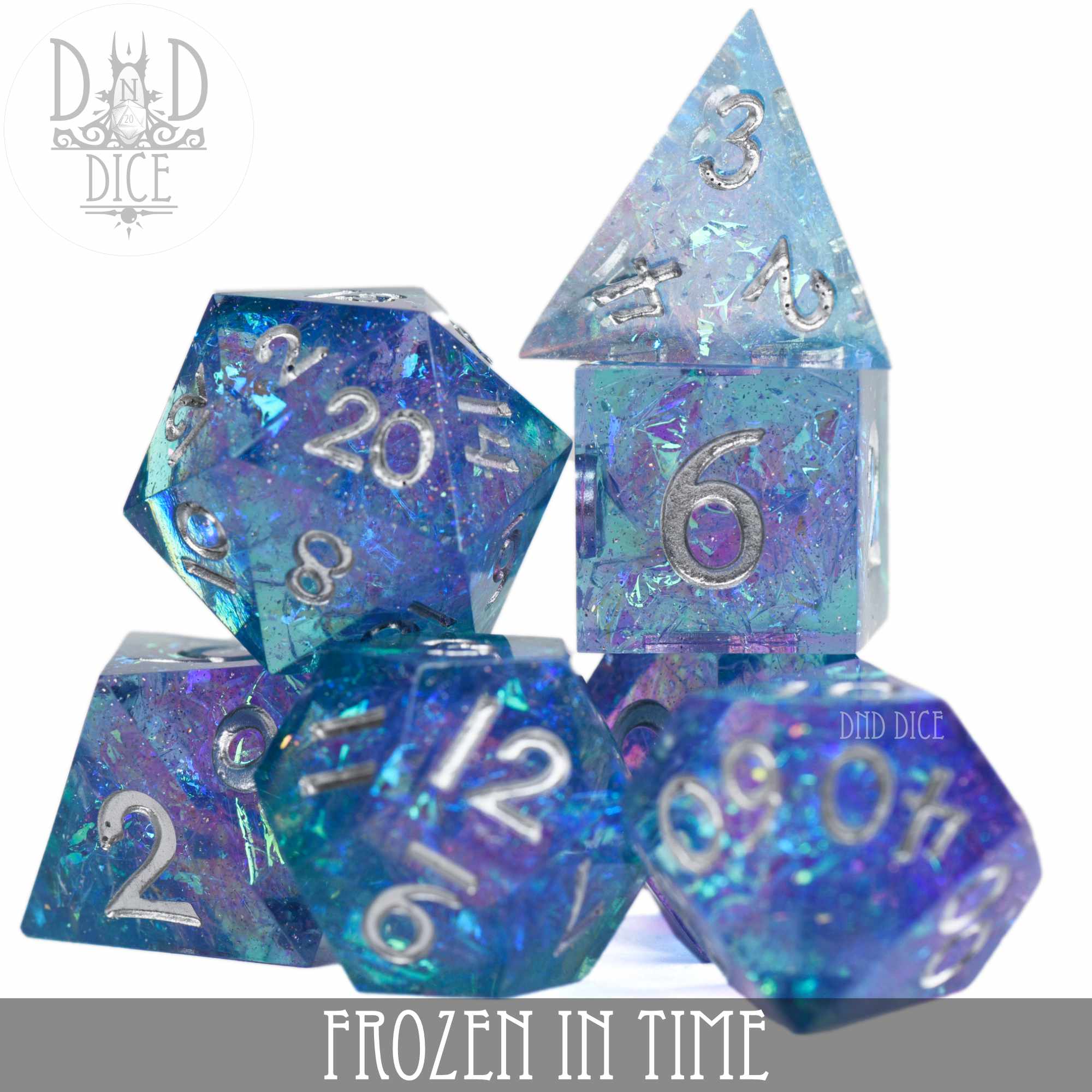Frozen In Time Handmade Dice Set - Image 2