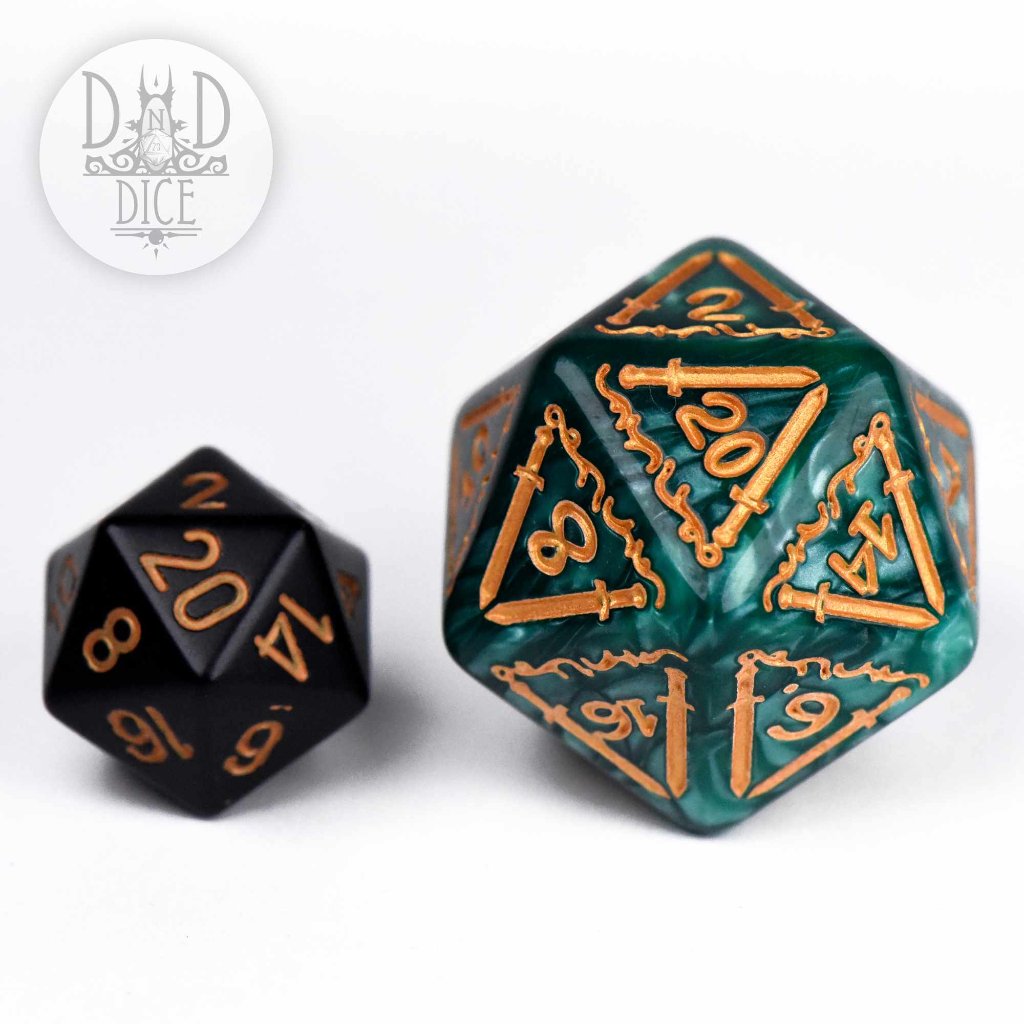 Giant Fighter Green Dice Set (Oversize) - Image 4