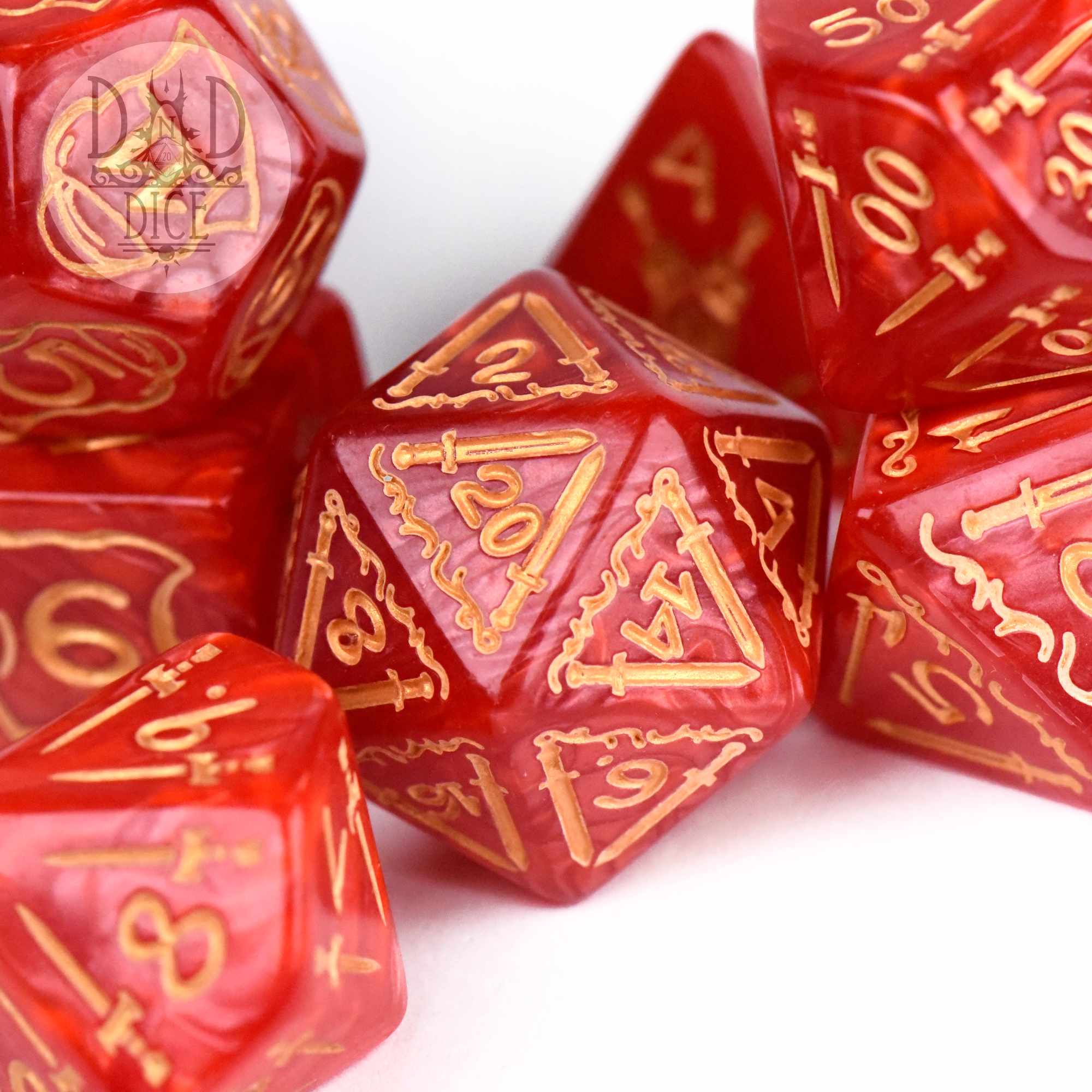 Giant Fighter Red Dice Set (Oversize) - Image 2