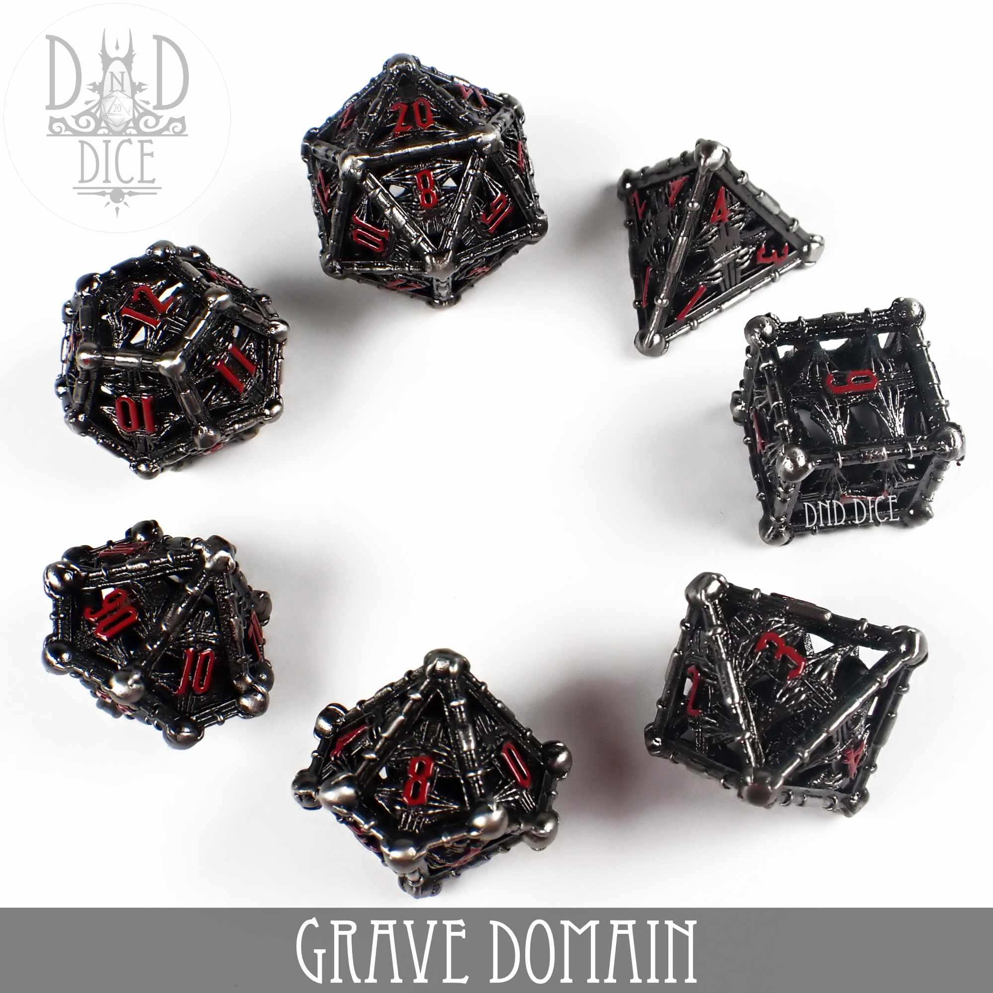 Grave Domain Metal Dice Set (Gift Box) - Image 3