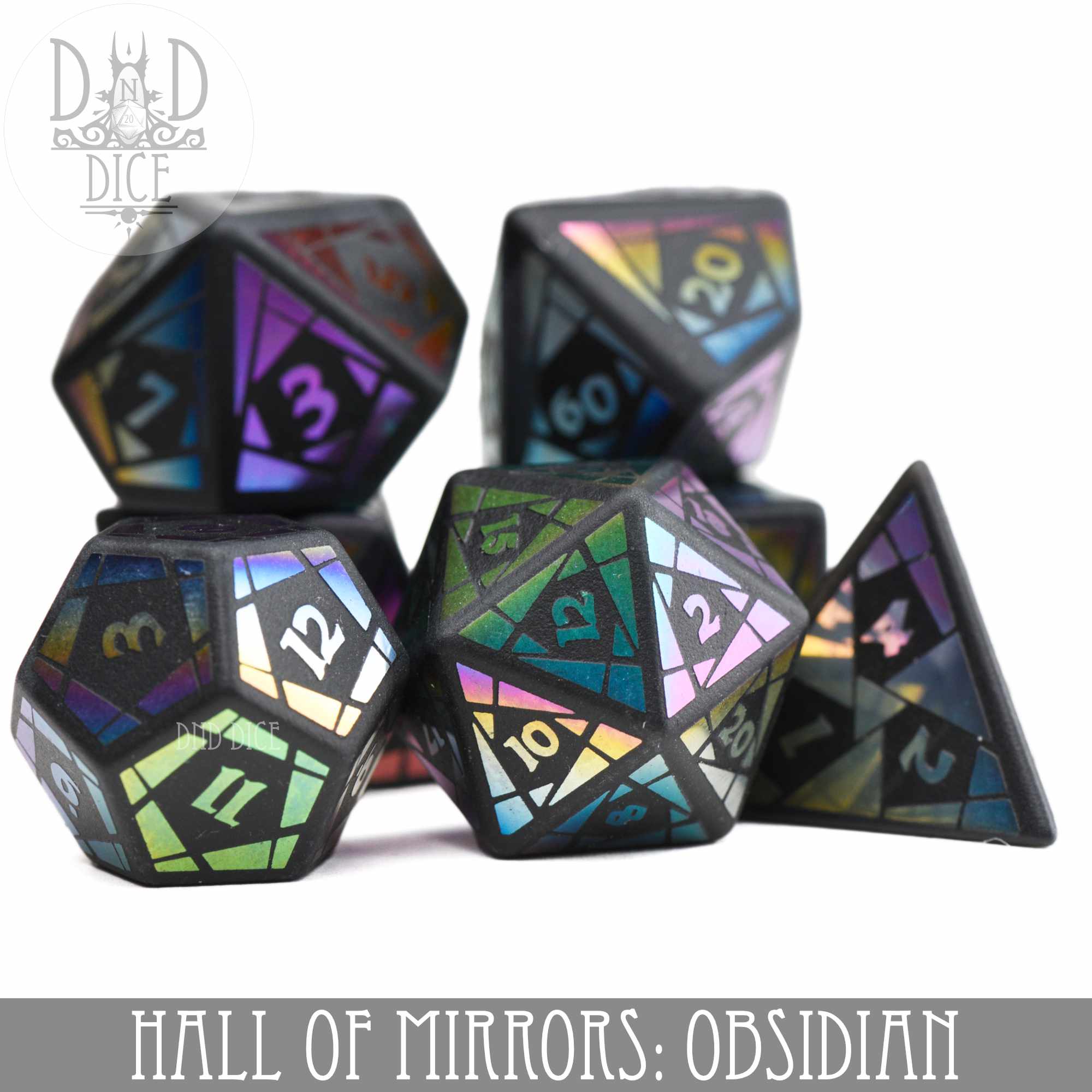 Hall of Mirrors: Obsidian Dice Set (Gift Box) - Image 2