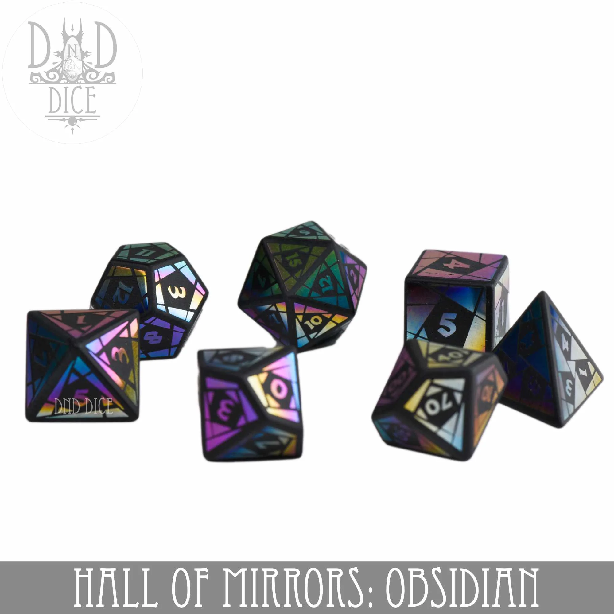 Hall of Mirrors: Obsidian Dice Set (Gift Box) - Image 3