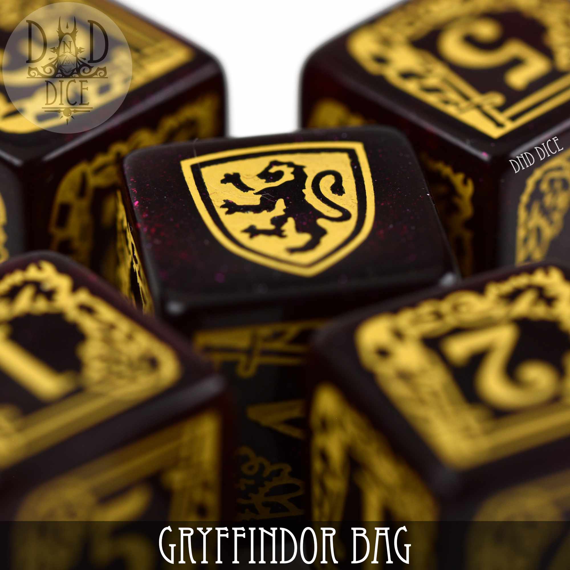 Harry Potter - Gryffindor Dice Bag & 5D6 - Image 2