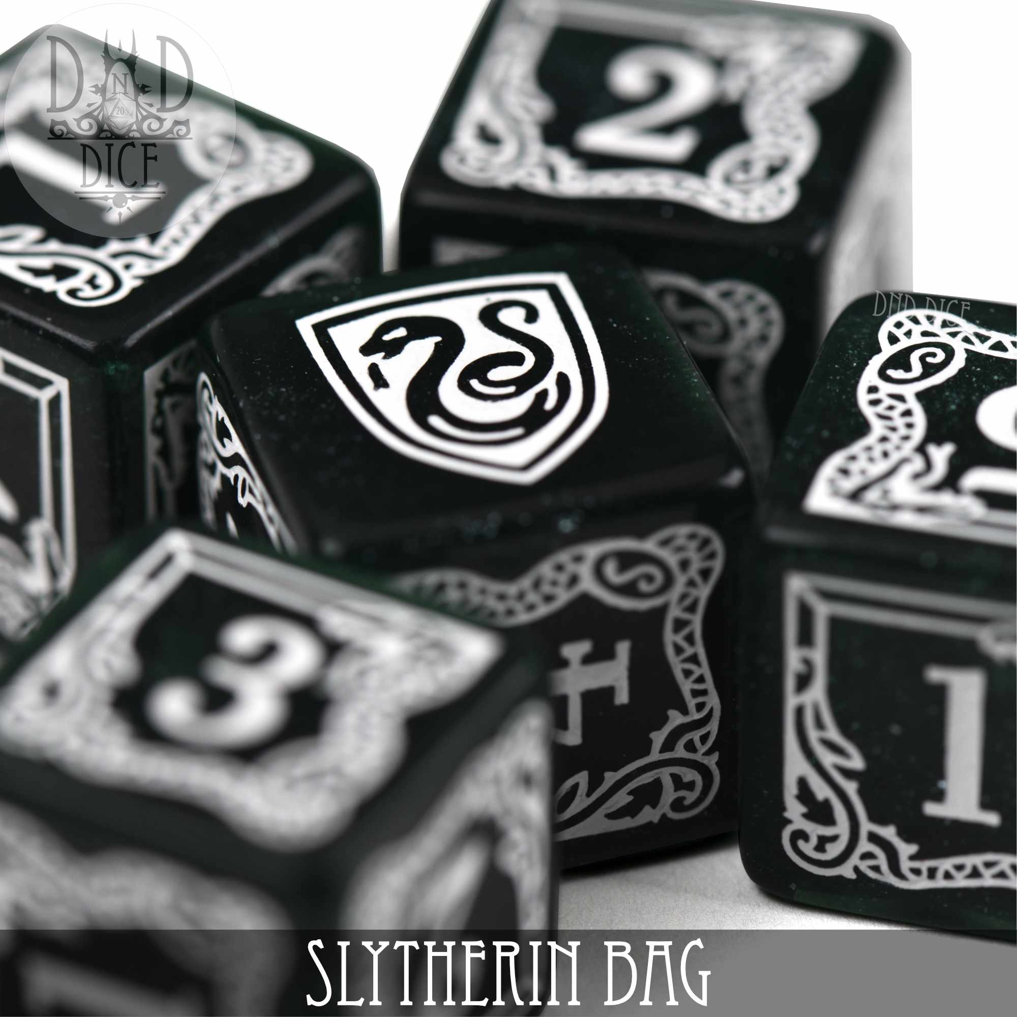 Harry Potter - Slytherin Dice Bag & 5D6 - Image 2