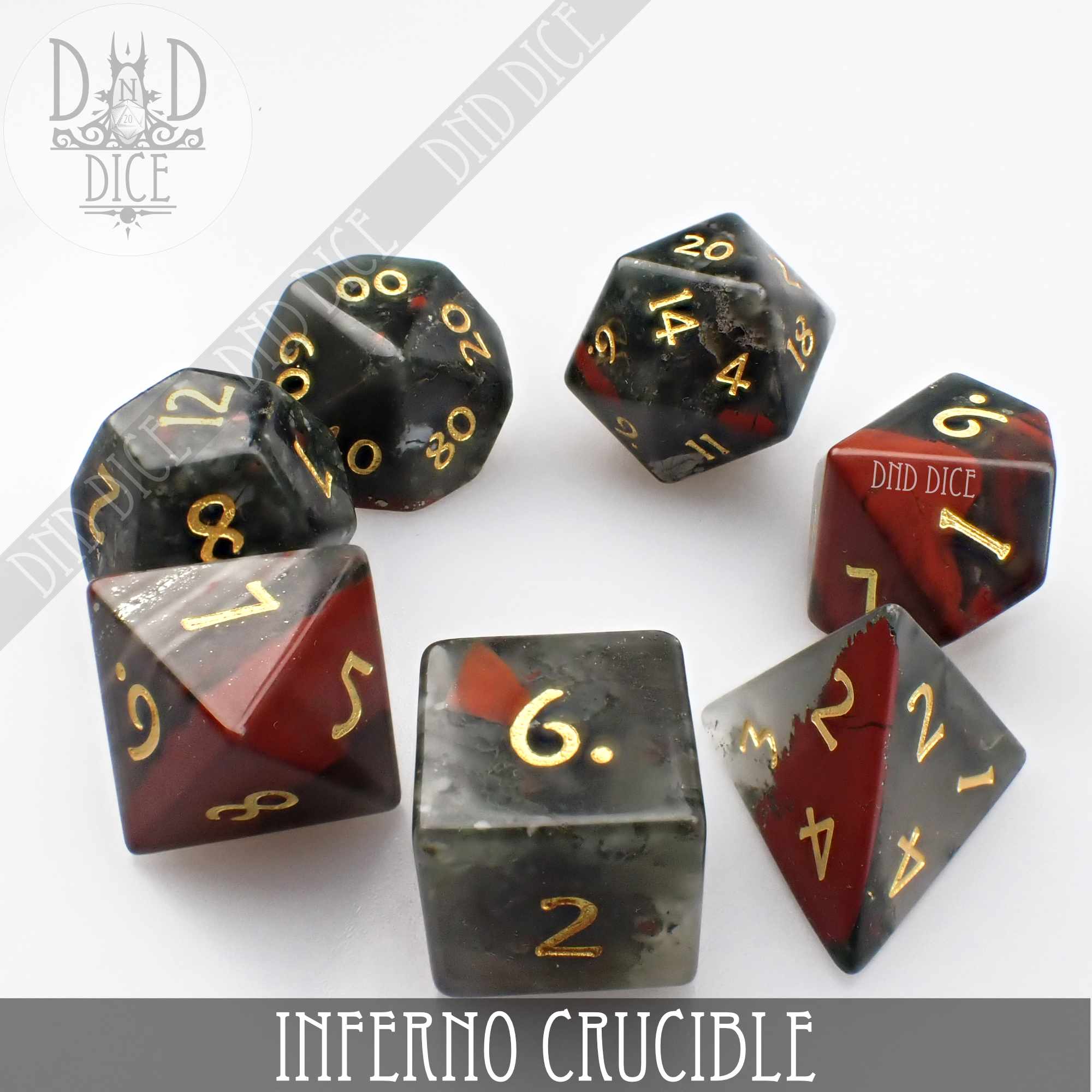 Inferno Crucible Bloodstone Dice Set (Gift Box) - Image 3