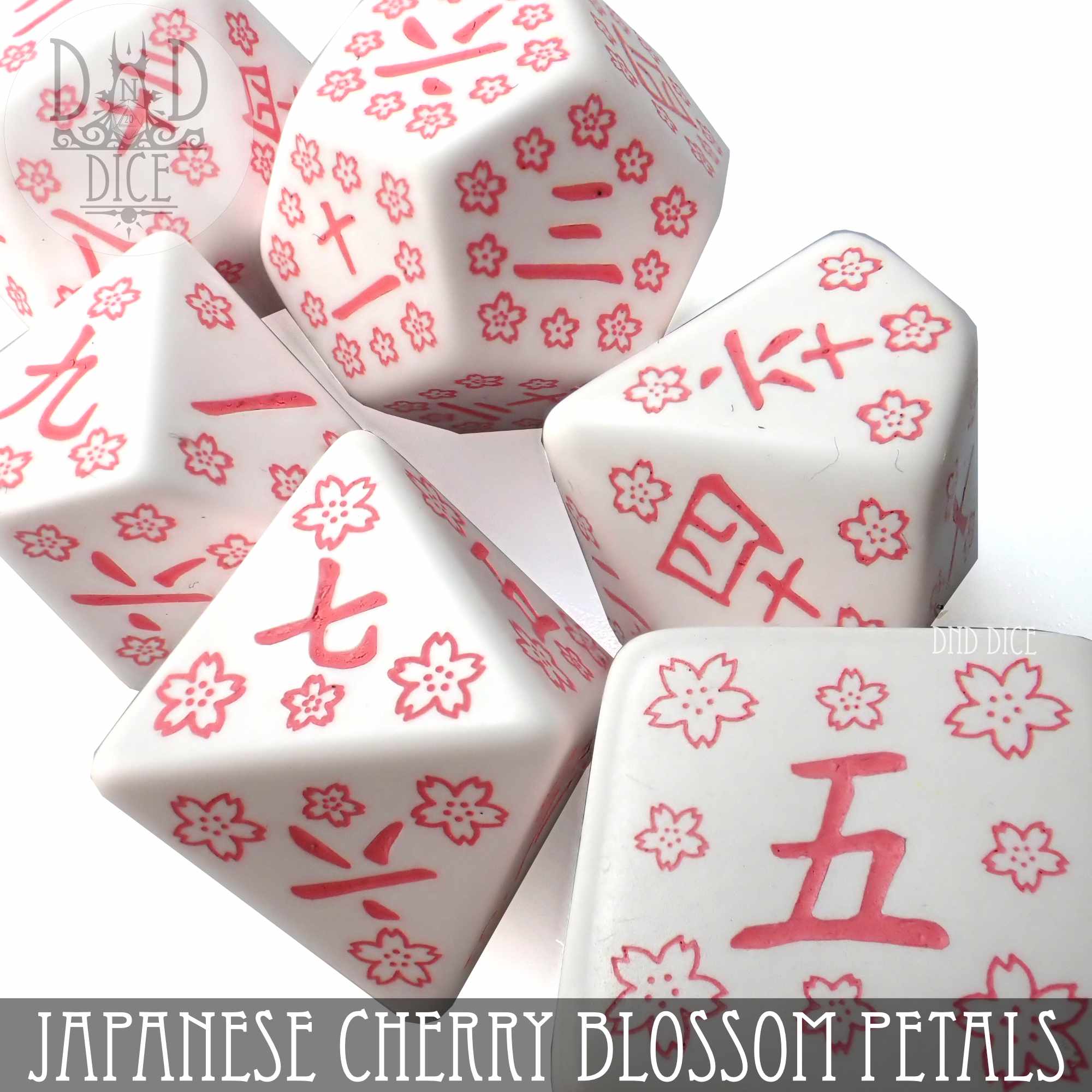 Japanese Cherry Blossom Petals Dice Set - Image 2