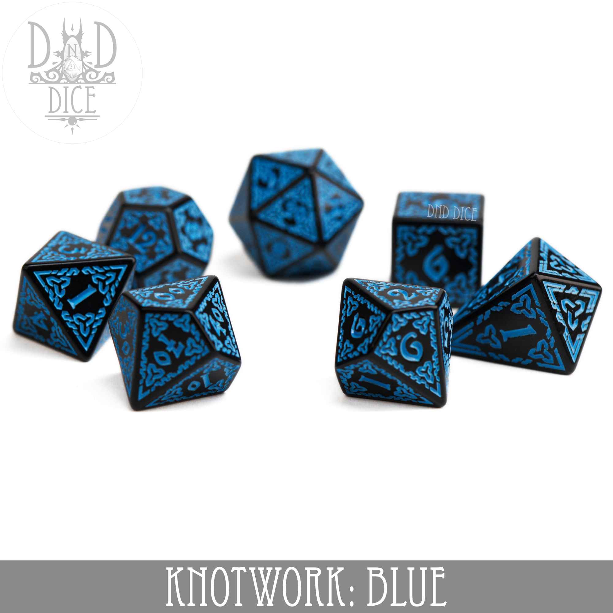 Knotwork: Blue Dice Set - Image 3
