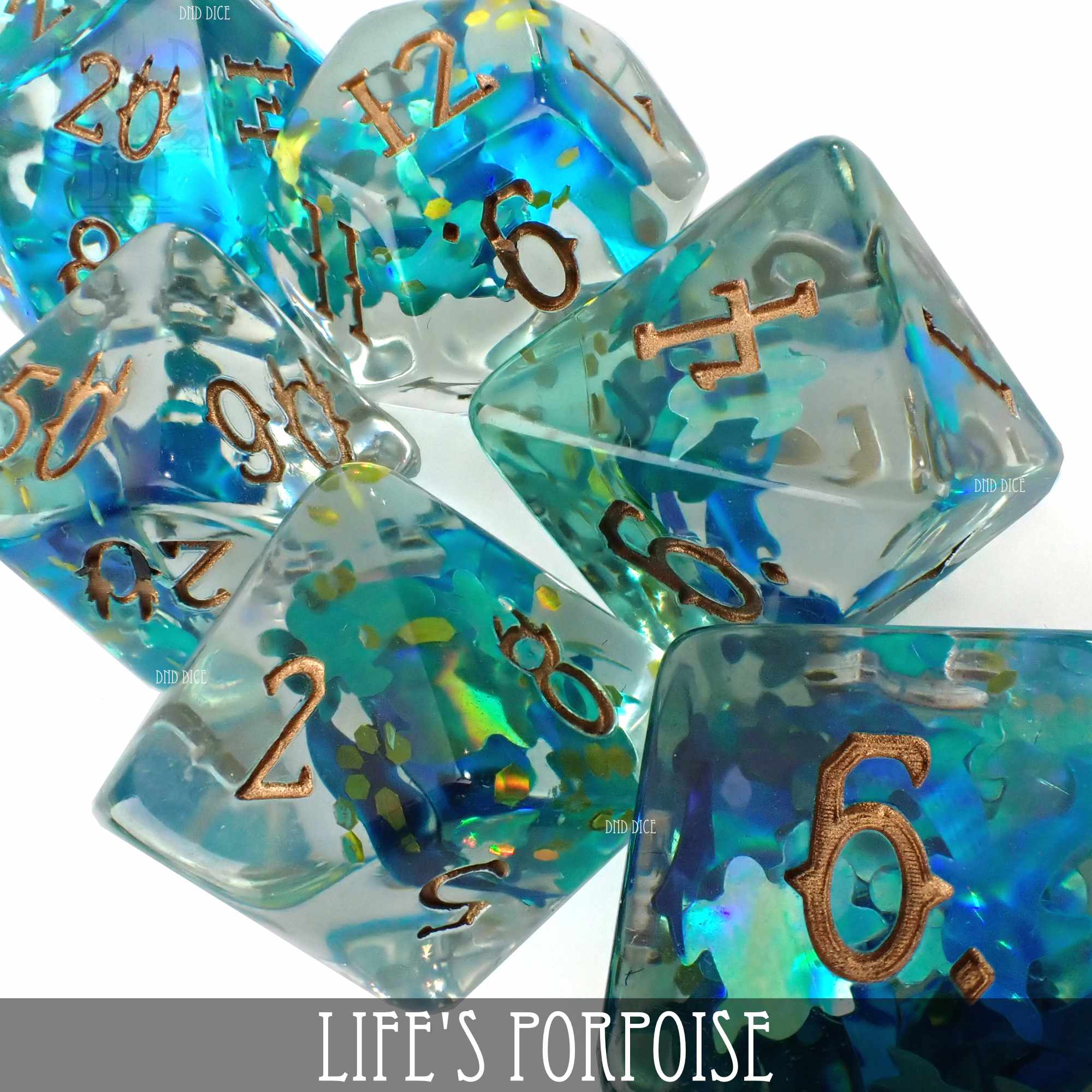 Life's Porpoise 11 Dice Set - Image 2