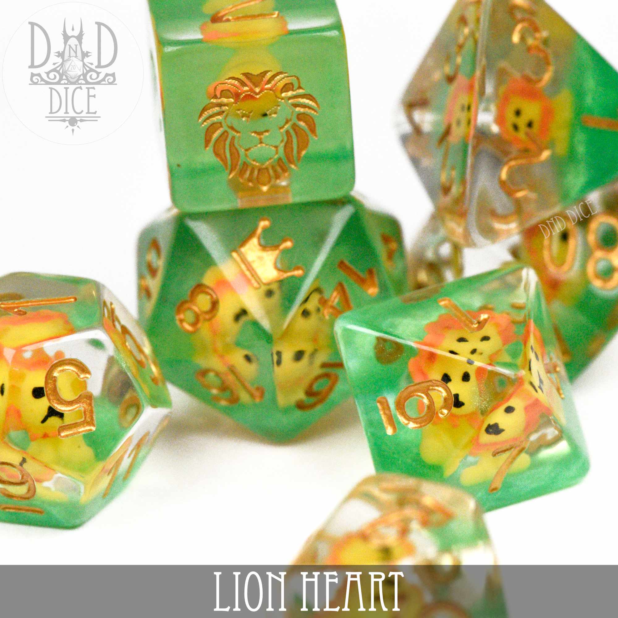 Lion Heart Dice Set - Image 2