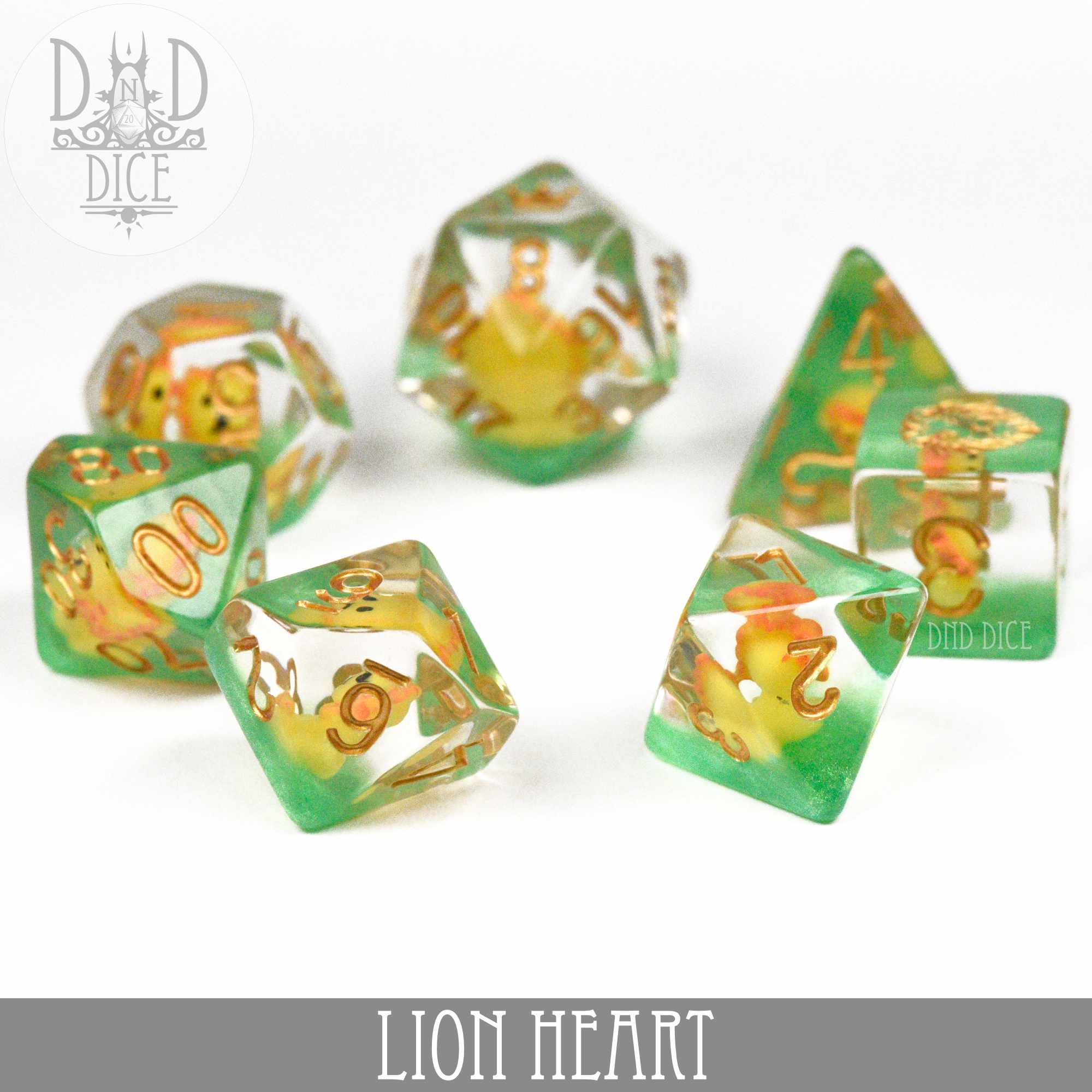Lion Heart Dice Set - Image 3